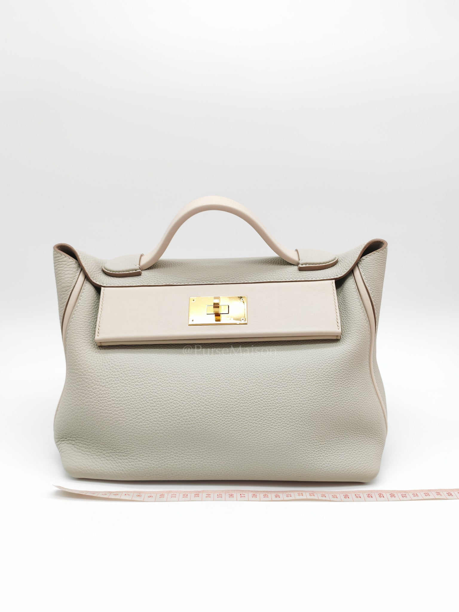 24/24 29 Bag in Beton Togo Leather & Gold Hardware Stamp Y (2020)