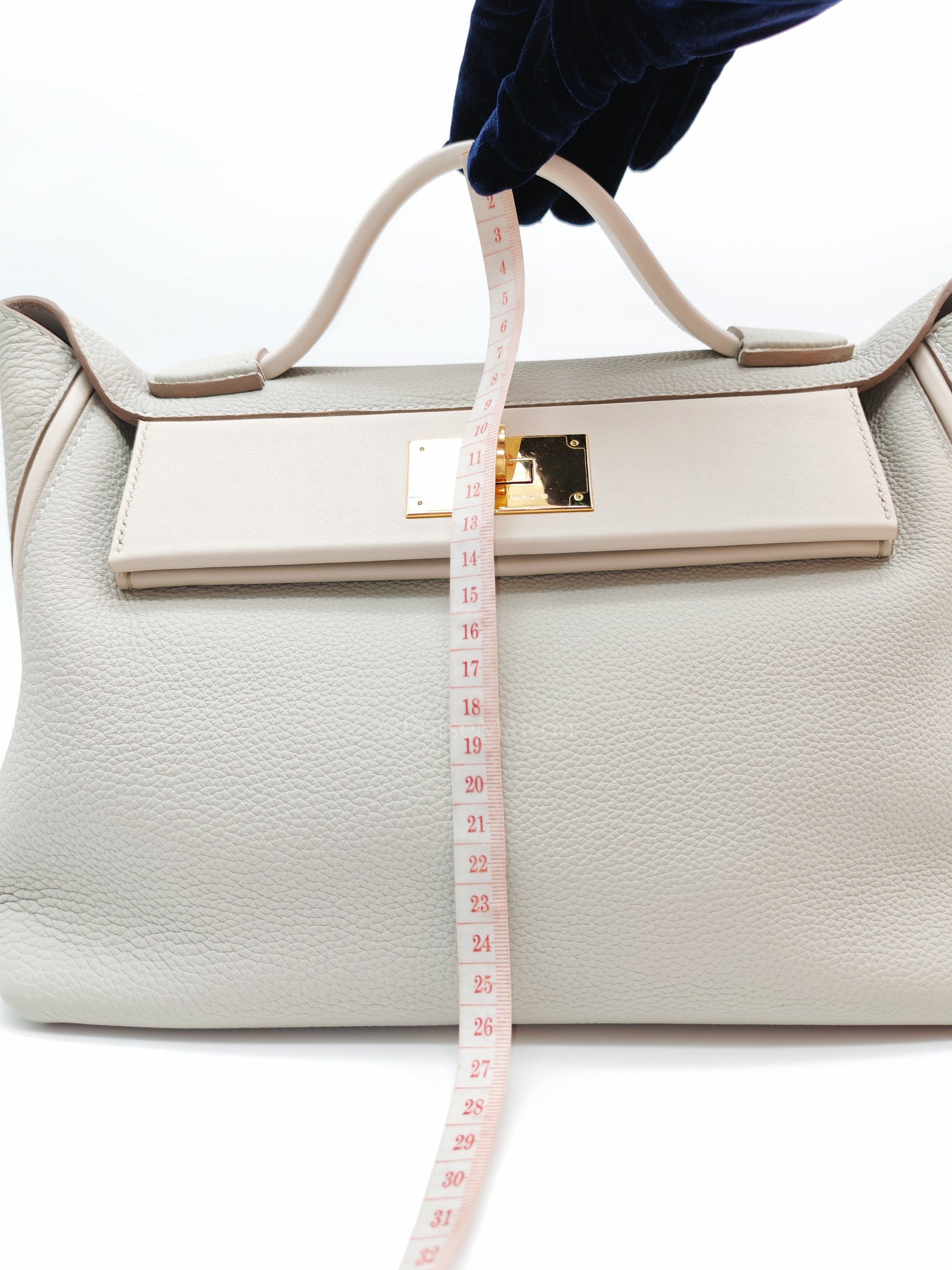 24/24 29 Bag in Beton Togo Leather & Gold Hardware Stamp Y (2020)