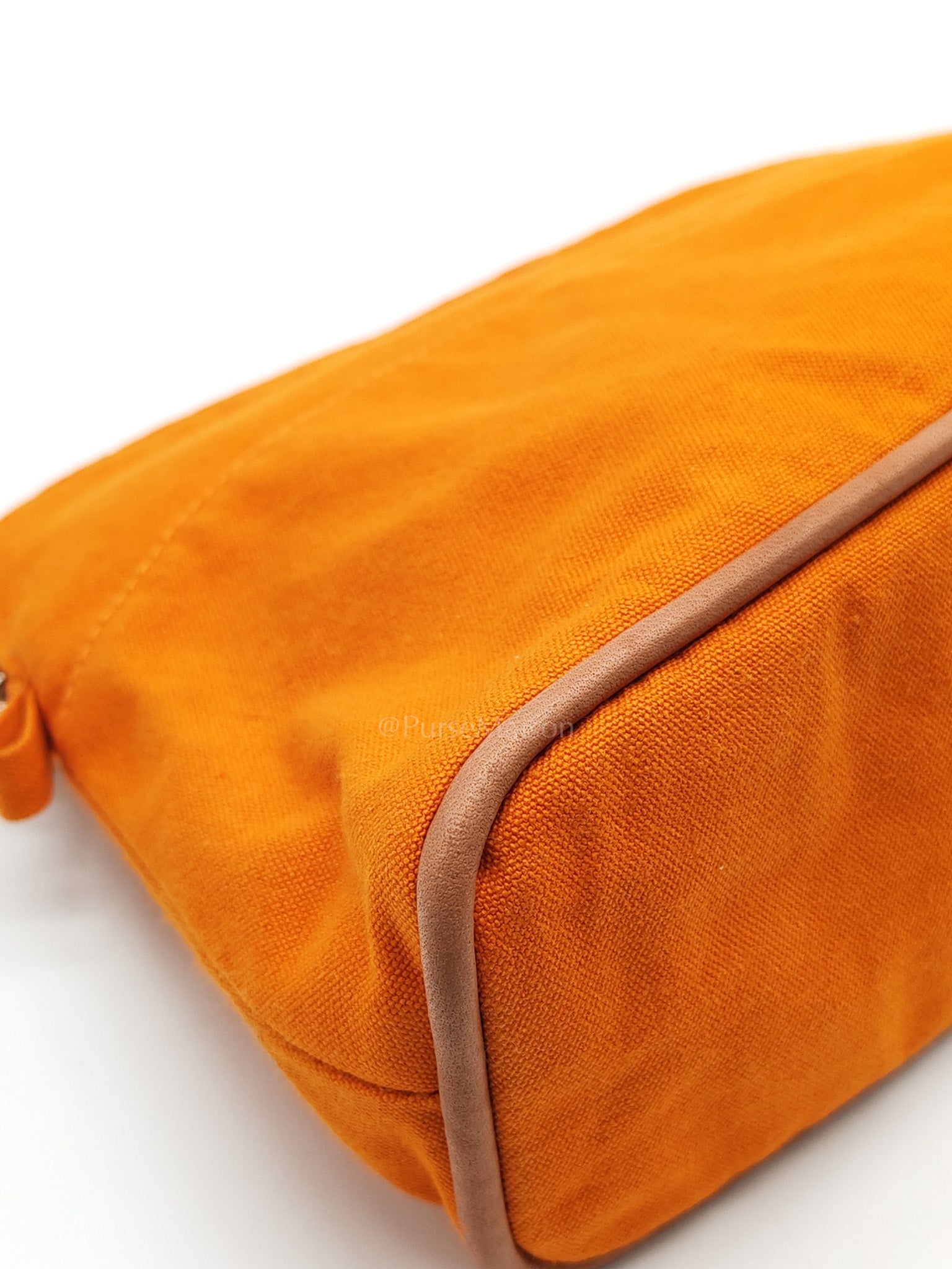 Mini Bolide Travel Cosmetic Pouch Canvas Palladium Hardware