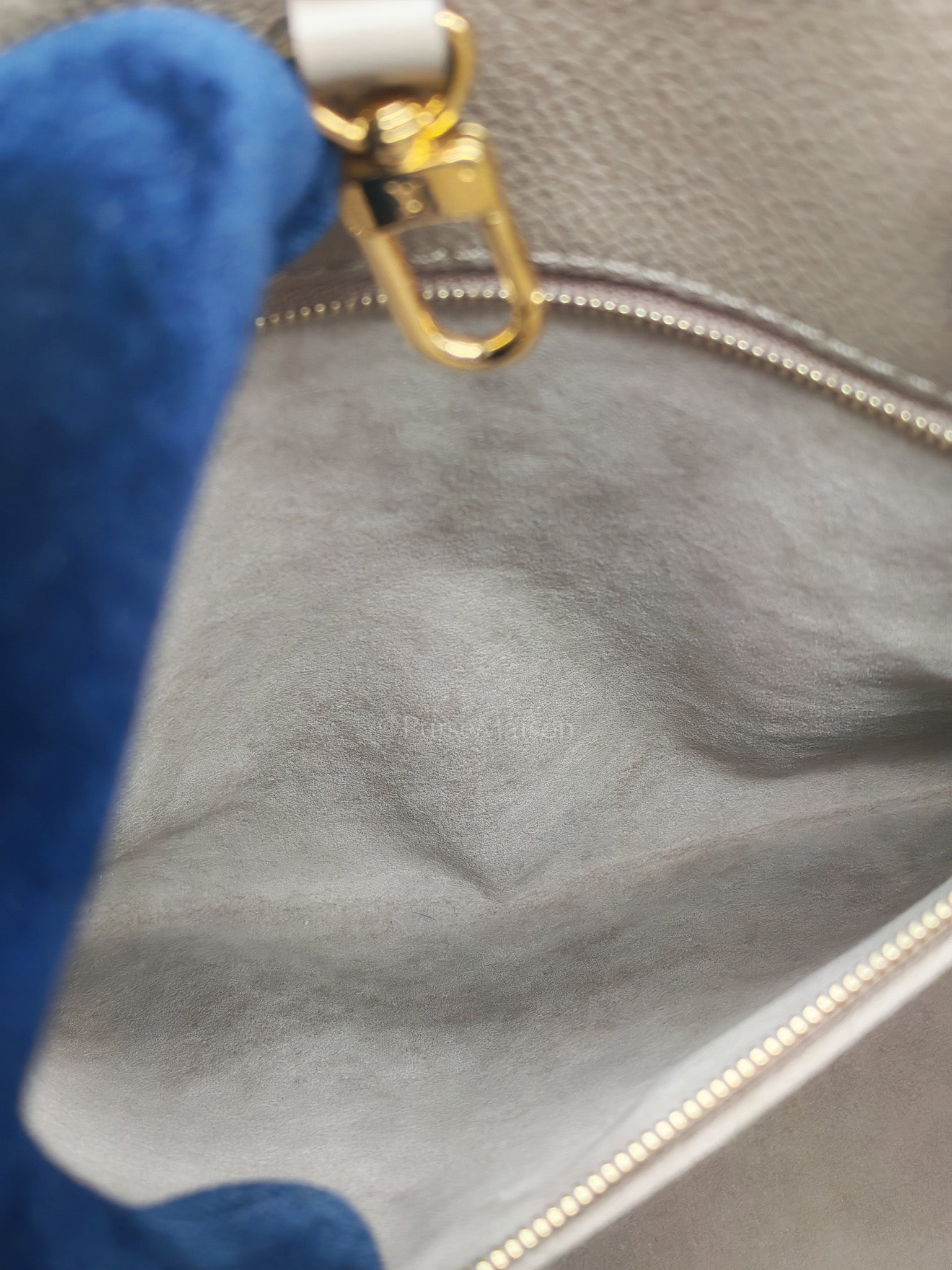 OnTheGo MM (OTG) in Beige Monogram Empriente Leather & Gold Hardware Microchip