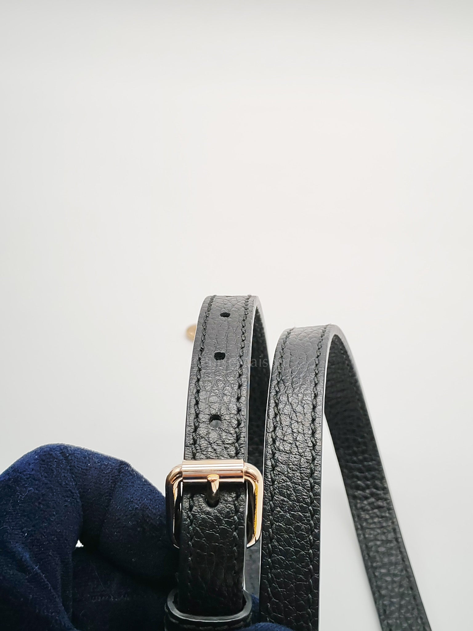 Dome Bag Small in Black GG Charm Satchel Pebbled Leather & Light Gold Hardware