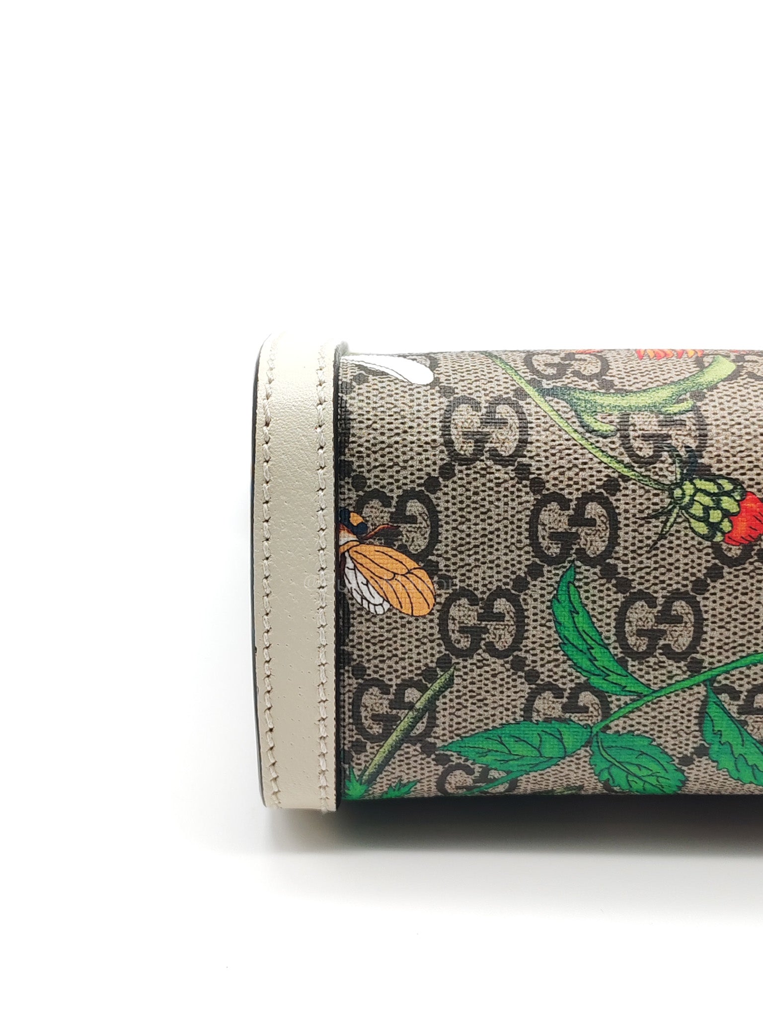 Ophidia Chain Shoulder Bag in GG Flora Coated Canvas & Gold Hardware