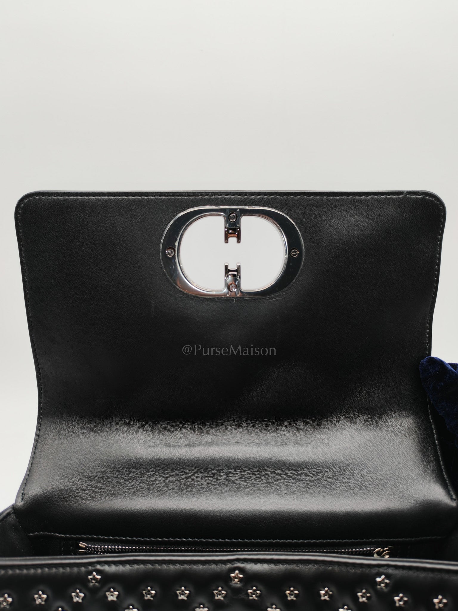 Caro Lucky Star in Black Quilted Cannage Lambskin Leather
