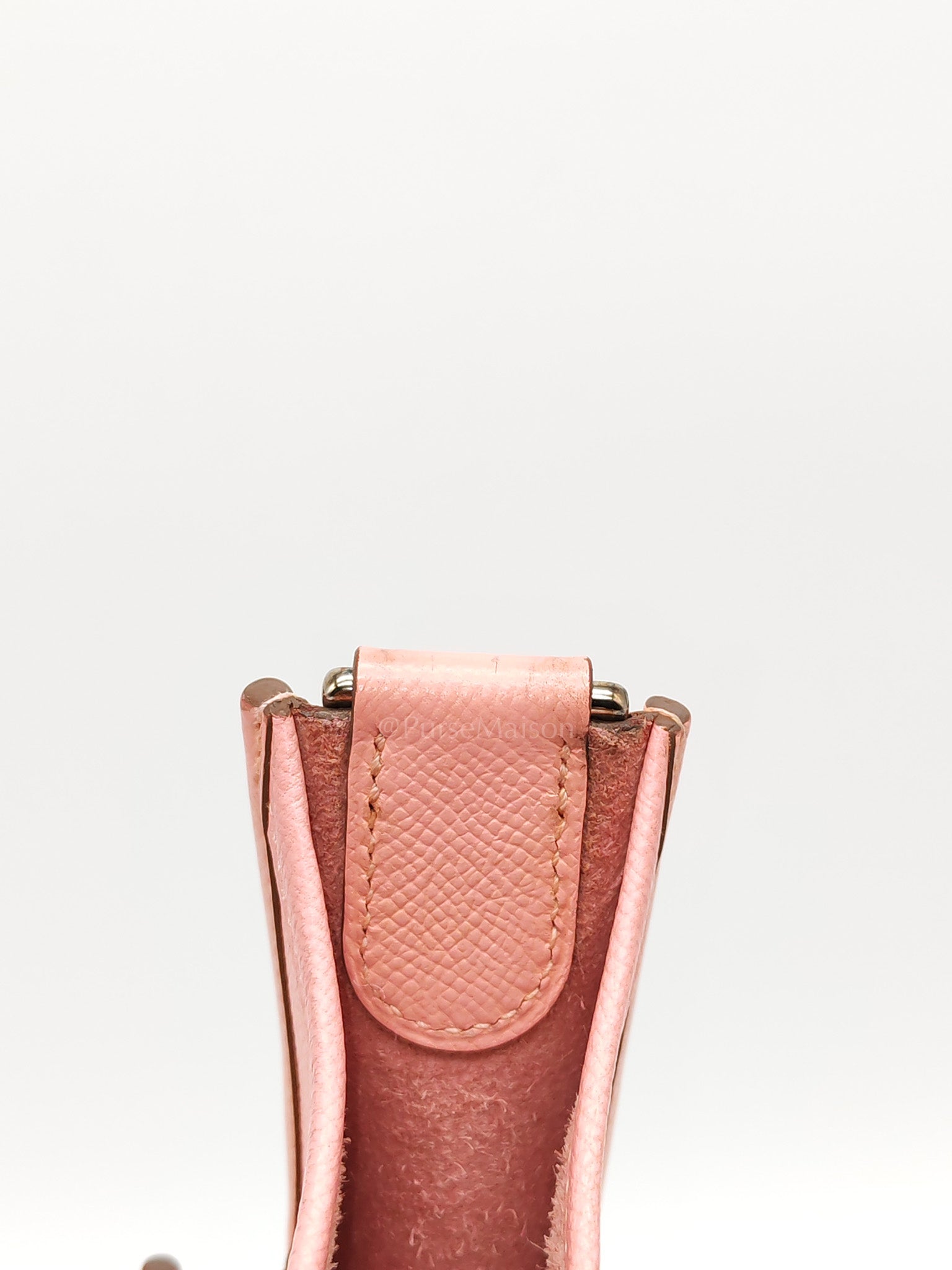 Evelyne PM in Pink Epsom Leather & Palladium Hardware Stamp T(2015)