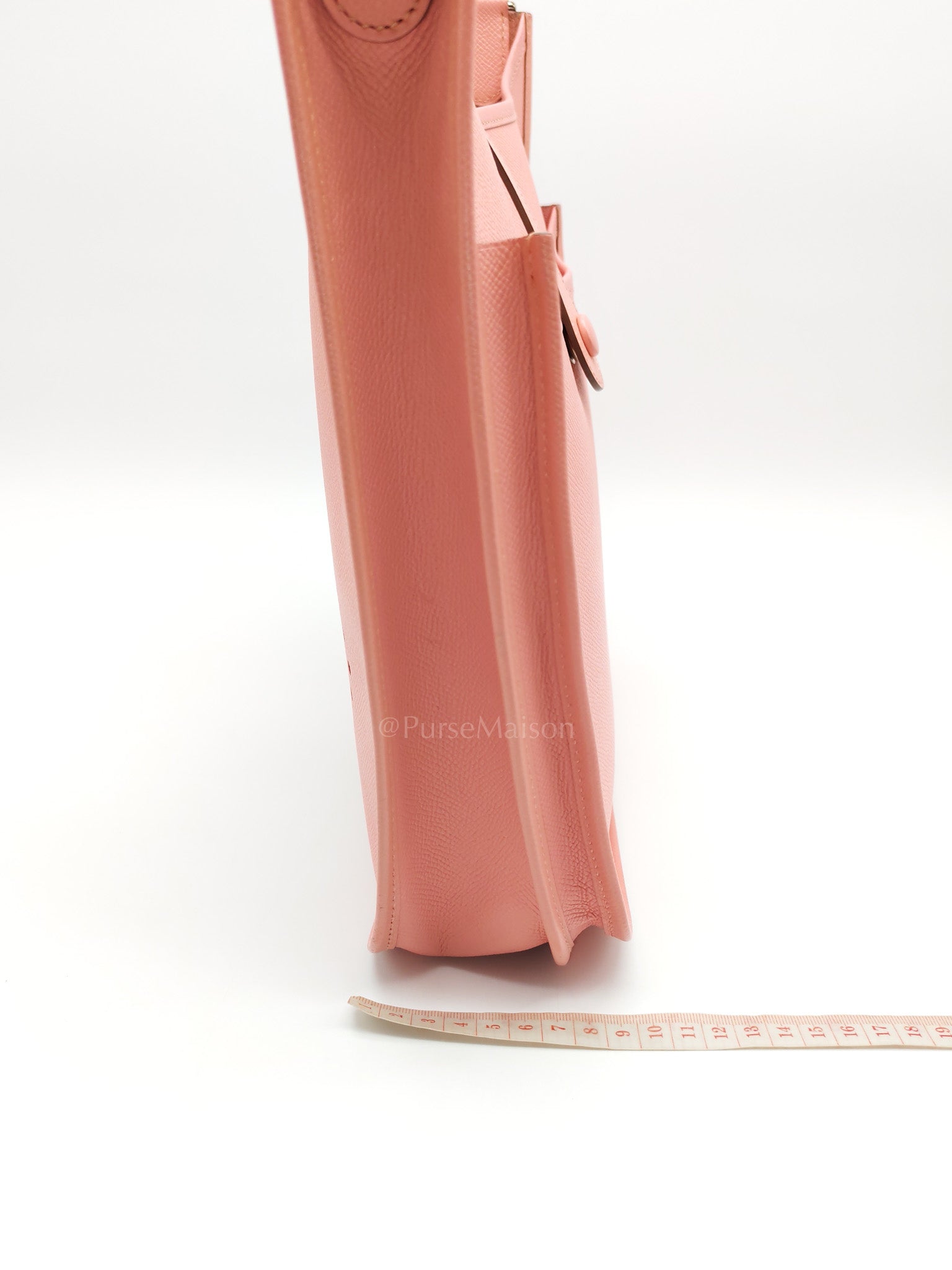 Evelyne PM in Pink Epsom Leather & Palladium Hardware Stamp T(2015)