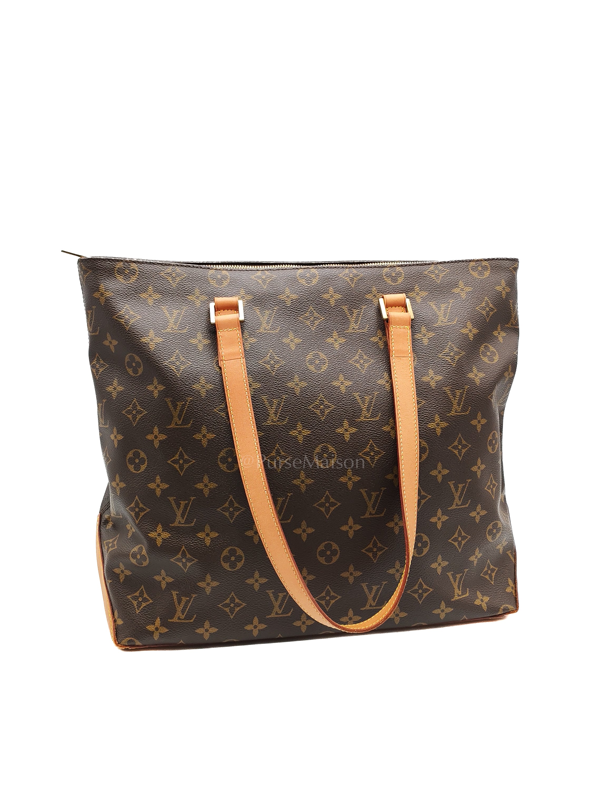 Cabas Mezzo Tote Bag in Monogram Canvas & Gold Hardware (DateCode: TH0052) | Purse Maison Luxury Bags Shop