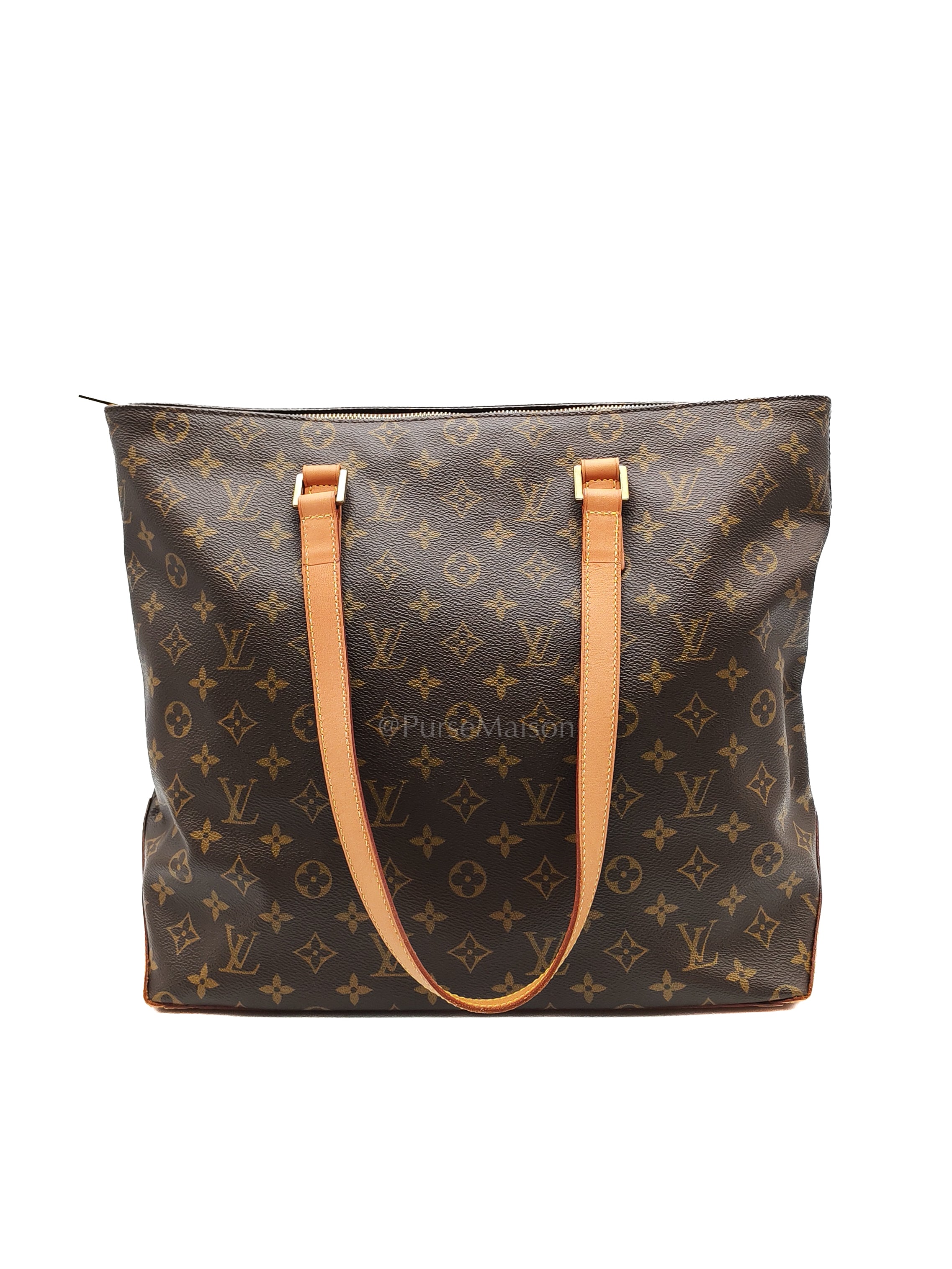 Cabas Mezzo Tote Bag in Monogram Canvas & Gold Hardware (DateCode: TH0052) | Purse Maison Luxury Bags Shop