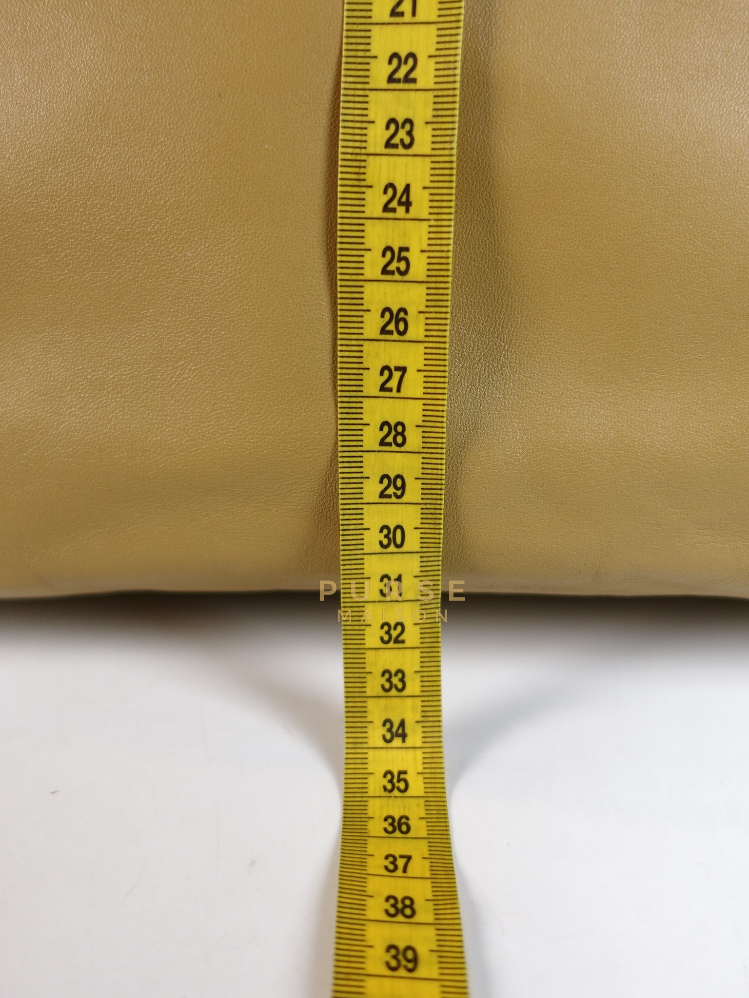 Cabas Tote Bag Large in Camel & Royal Blue Calfskin Leather | Purse Maison Luxury Bags Shop