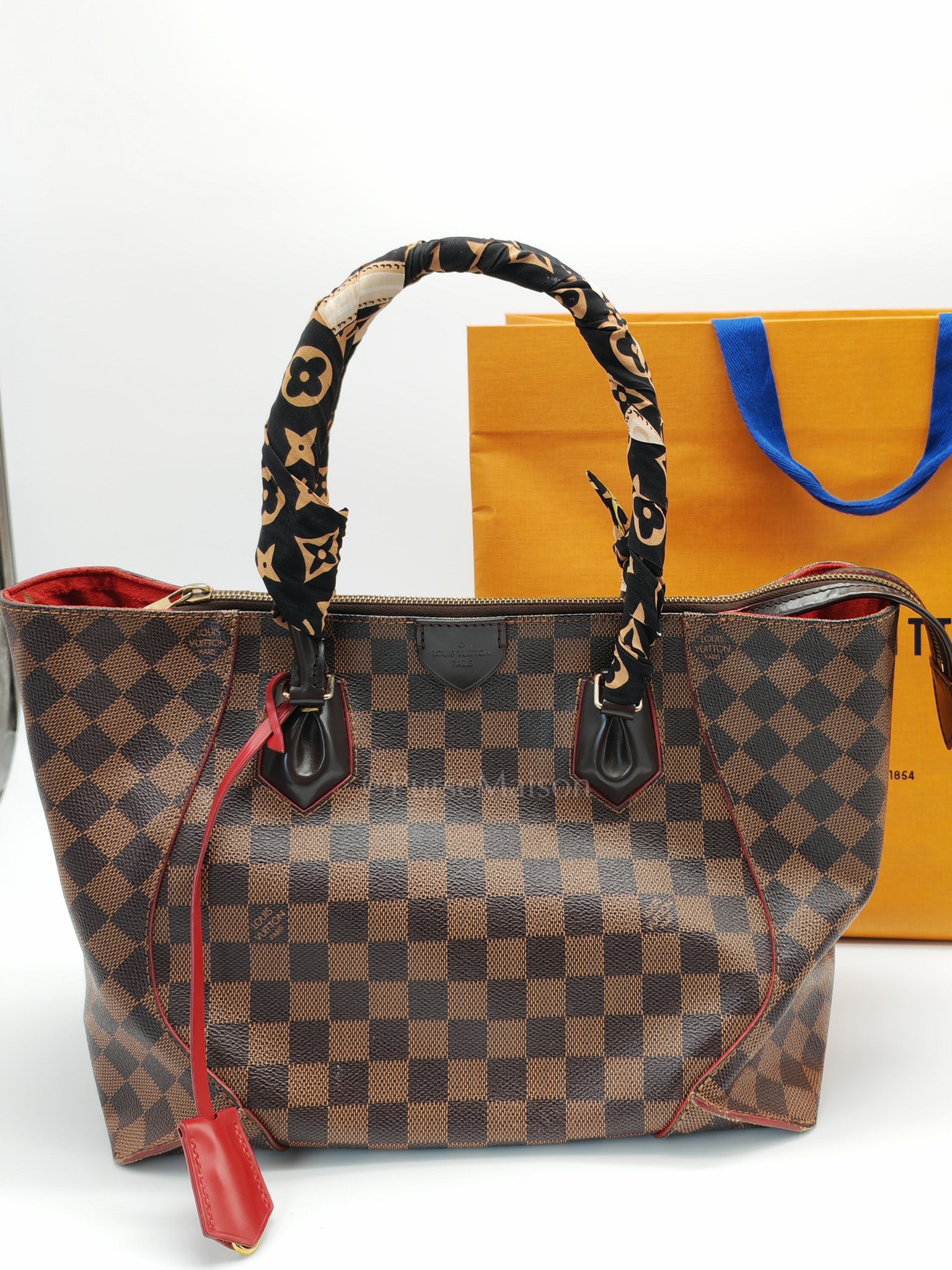 Caissa Shoulder Bag Damier Ebene Canvas(Date Code: FL1145) | Purse Maison Luxury Bags Shop