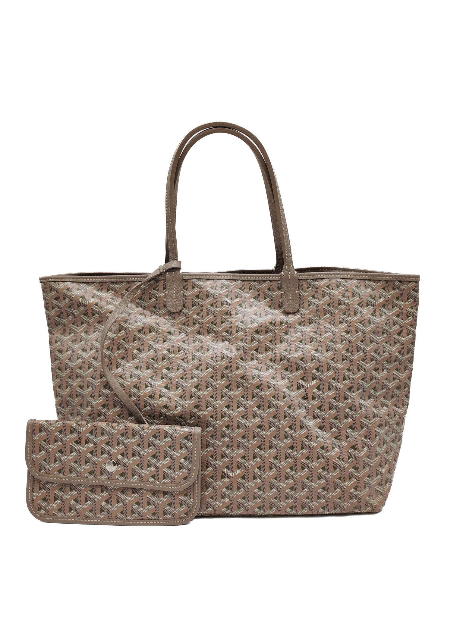 Goyard Saint Louis Tote Bag Pm in Claire-Voie Khaki Goyardine Canvas