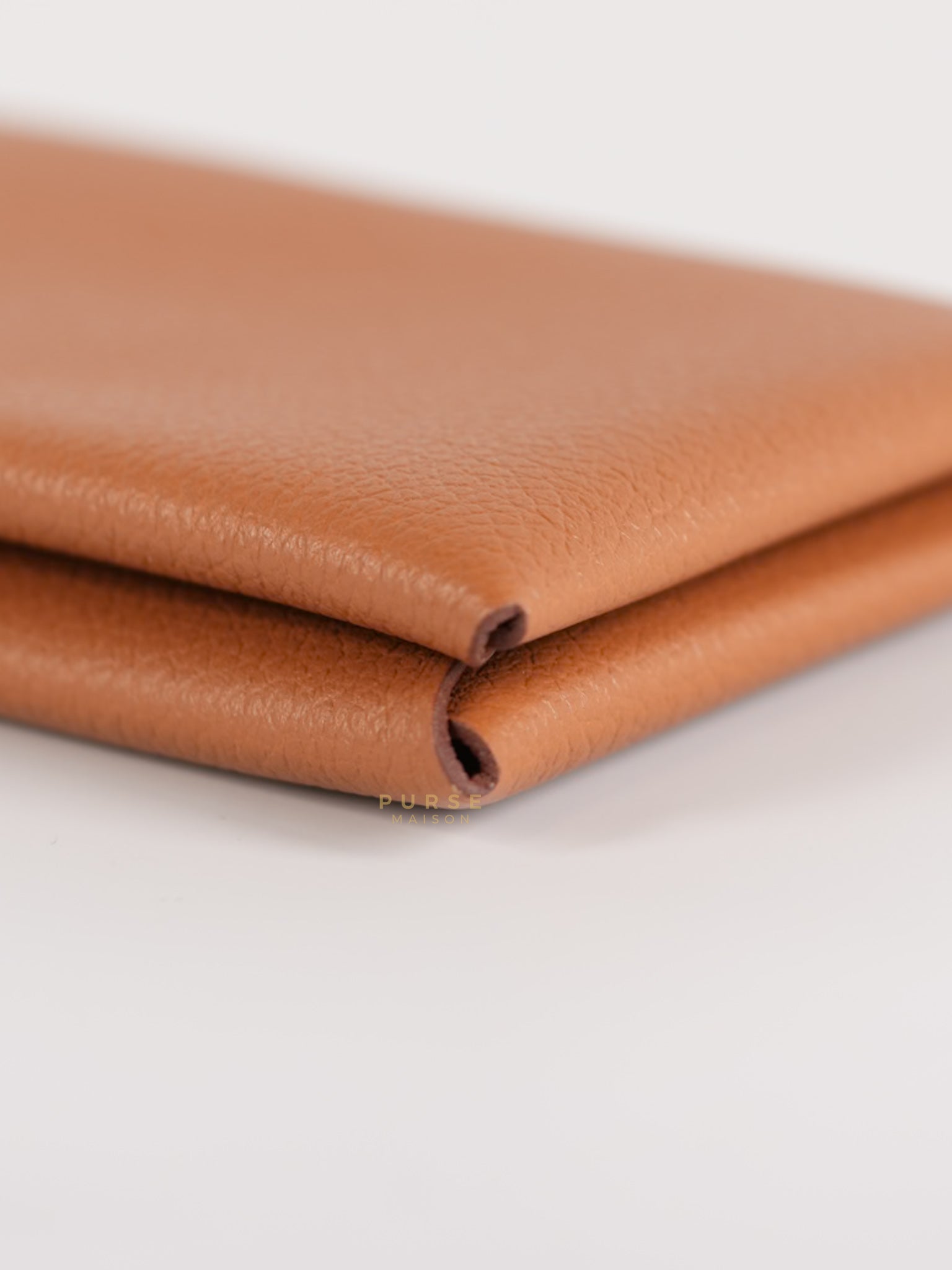 Calvi Card Holder in Gold Epsom Palladium Hardware Stamp W (2024) | Purse Maison Luxury Bags Shop