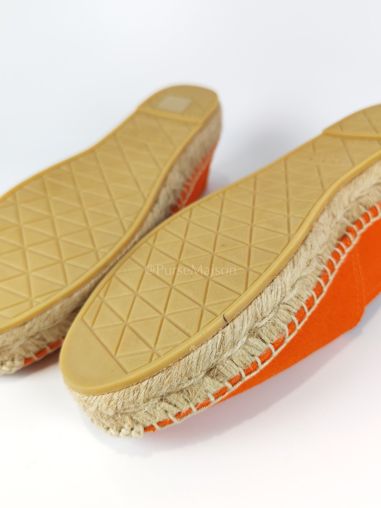 Calzature Donna Arancio (Orange) Espadrille Shoes Size 37EU (23.5cm) | Purse Maison Luxury Bags Shop