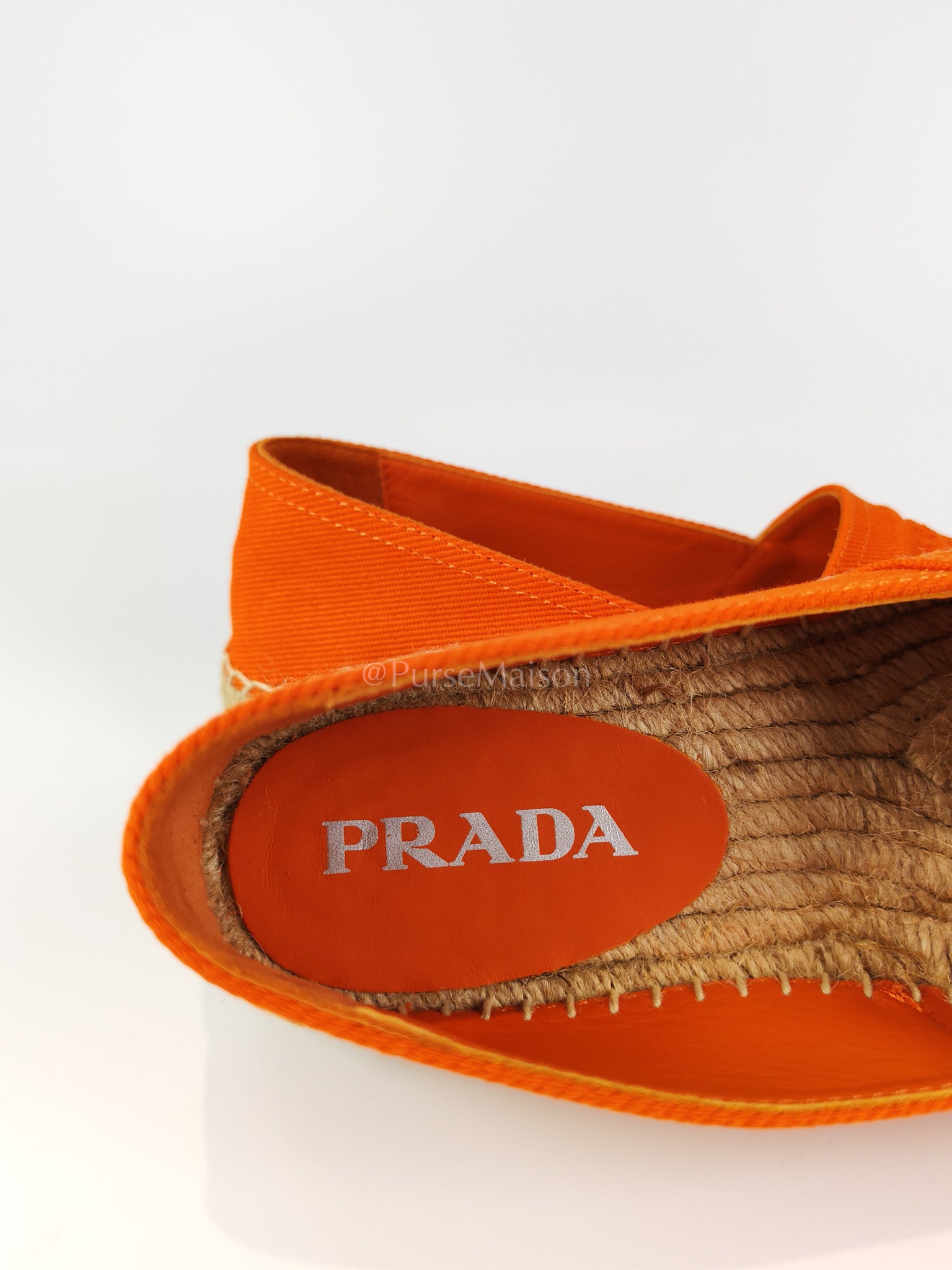 Calzature Donna Arancio (Orange) Espadrille Shoes Size 37EU (23.5cm) | Purse Maison Luxury Bags Shop