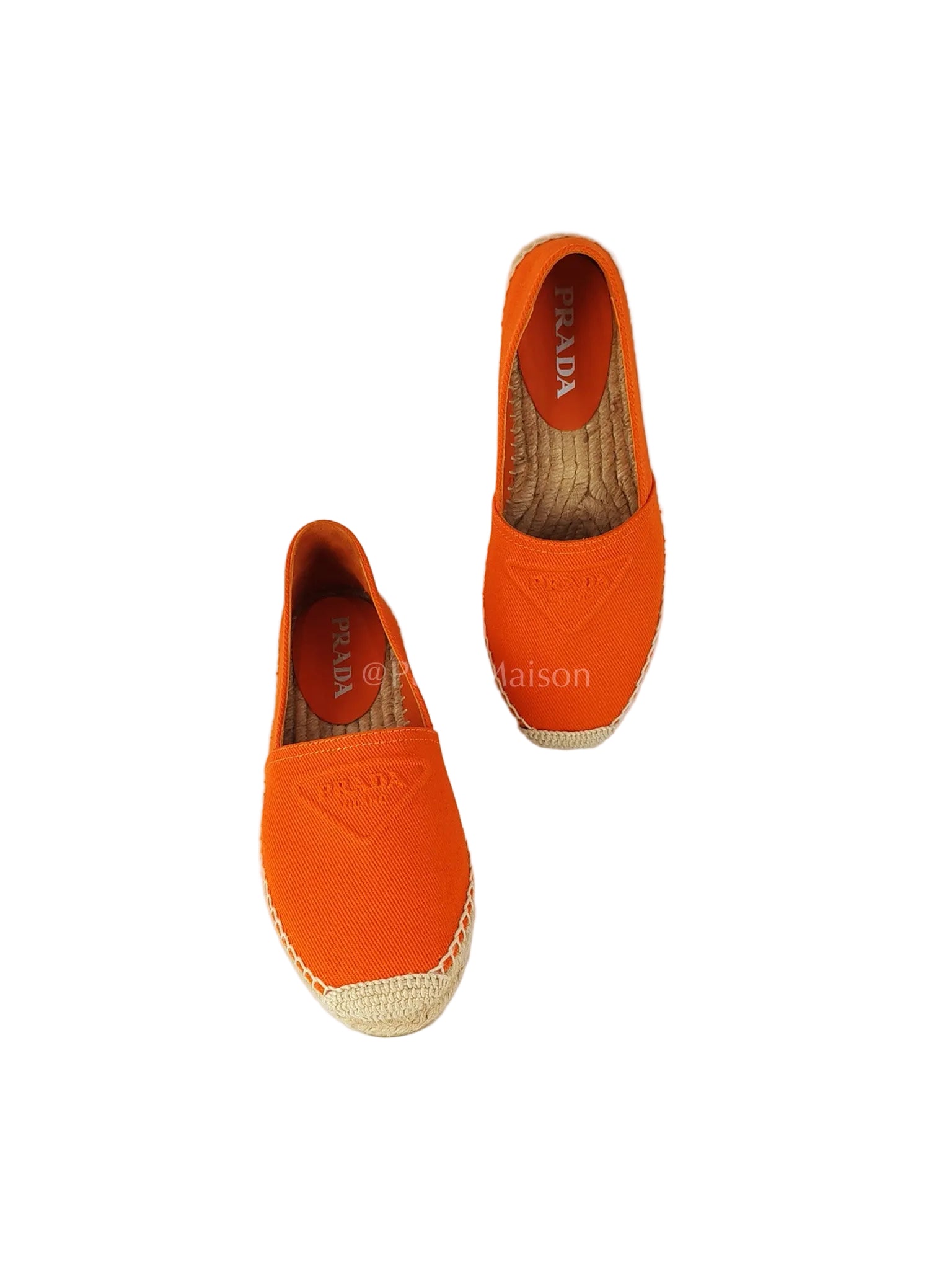 Calzature Donna Arancio (Orange) Espadrille Shoes Size 37EU (23.5cm) | Purse Maison Luxury Bags Shop