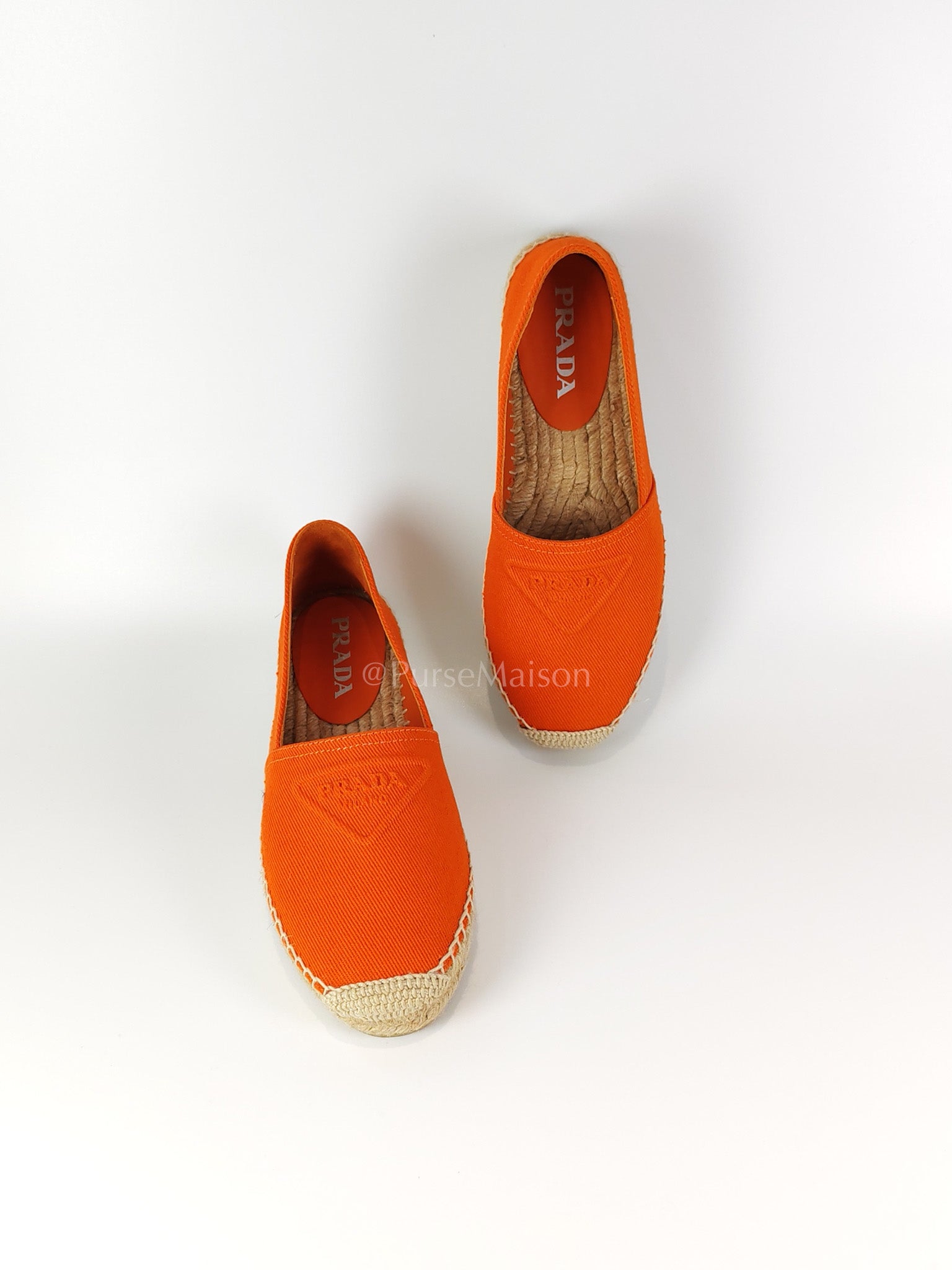 Calzature Donna Arancio (Orange) Espadrille Shoes Size 37EU (23.5cm) | Purse Maison Luxury Bags Shop