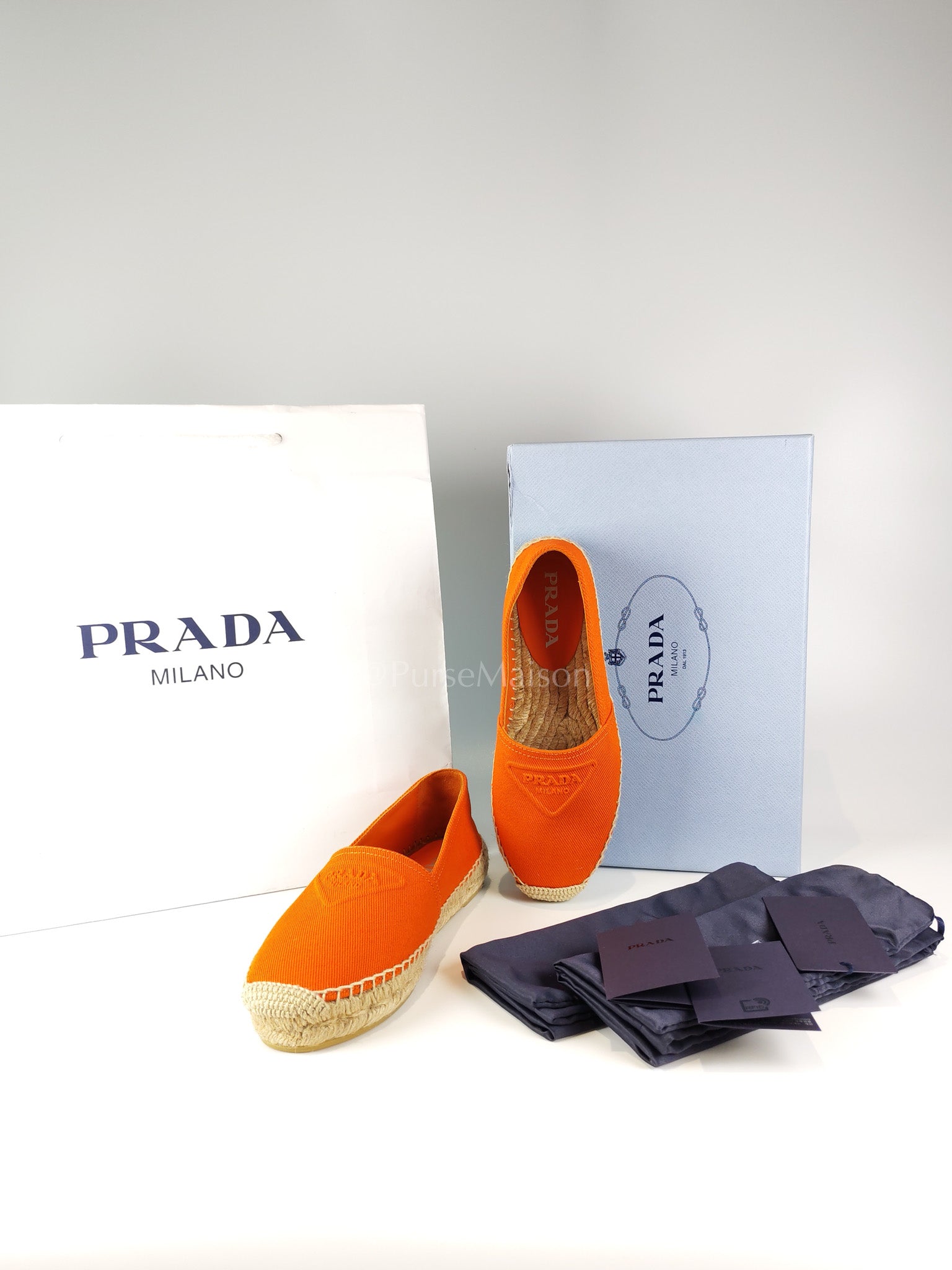 Calzature Donna Arancio (Orange) Espadrille Shoes Size 37EU (23.5cm) | Purse Maison Luxury Bags Shop