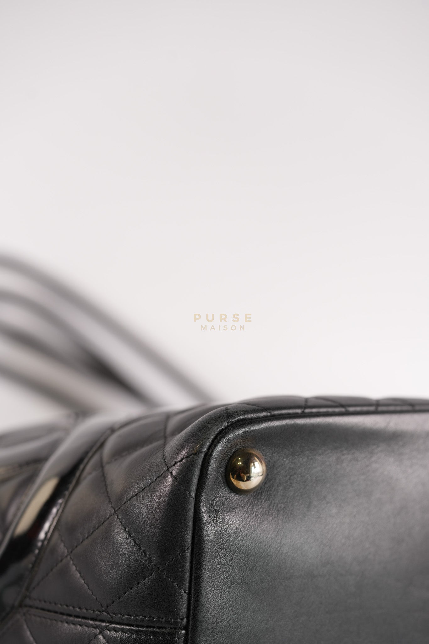 Cambon Medium in Black Lambskin Leather and Silver Hardware Series 12 | Purse Maison Luxury Bags Shop