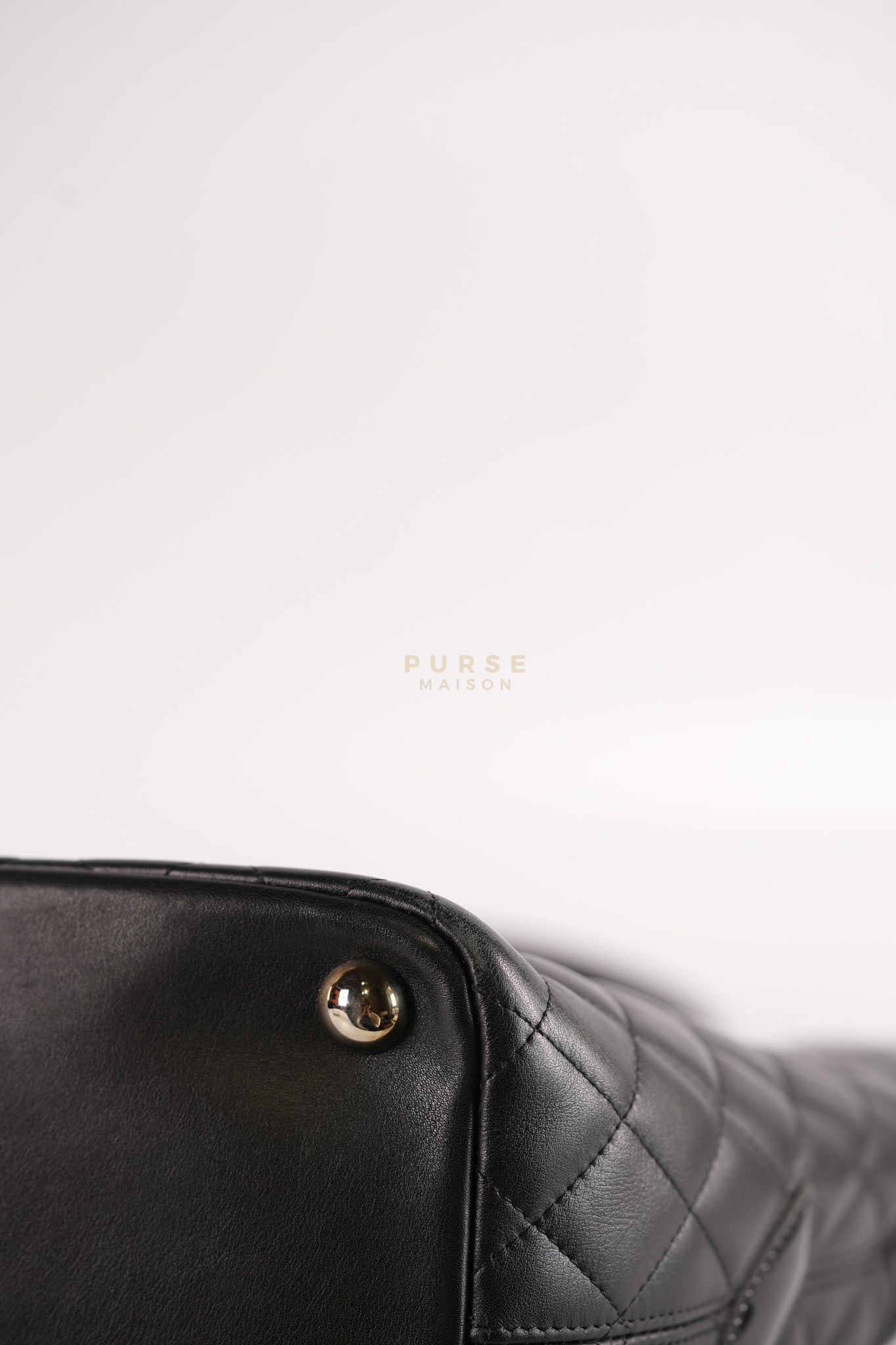 Cambon Medium in Black Lambskin Leather and Silver Hardware Series 12 | Purse Maison Luxury Bags Shop