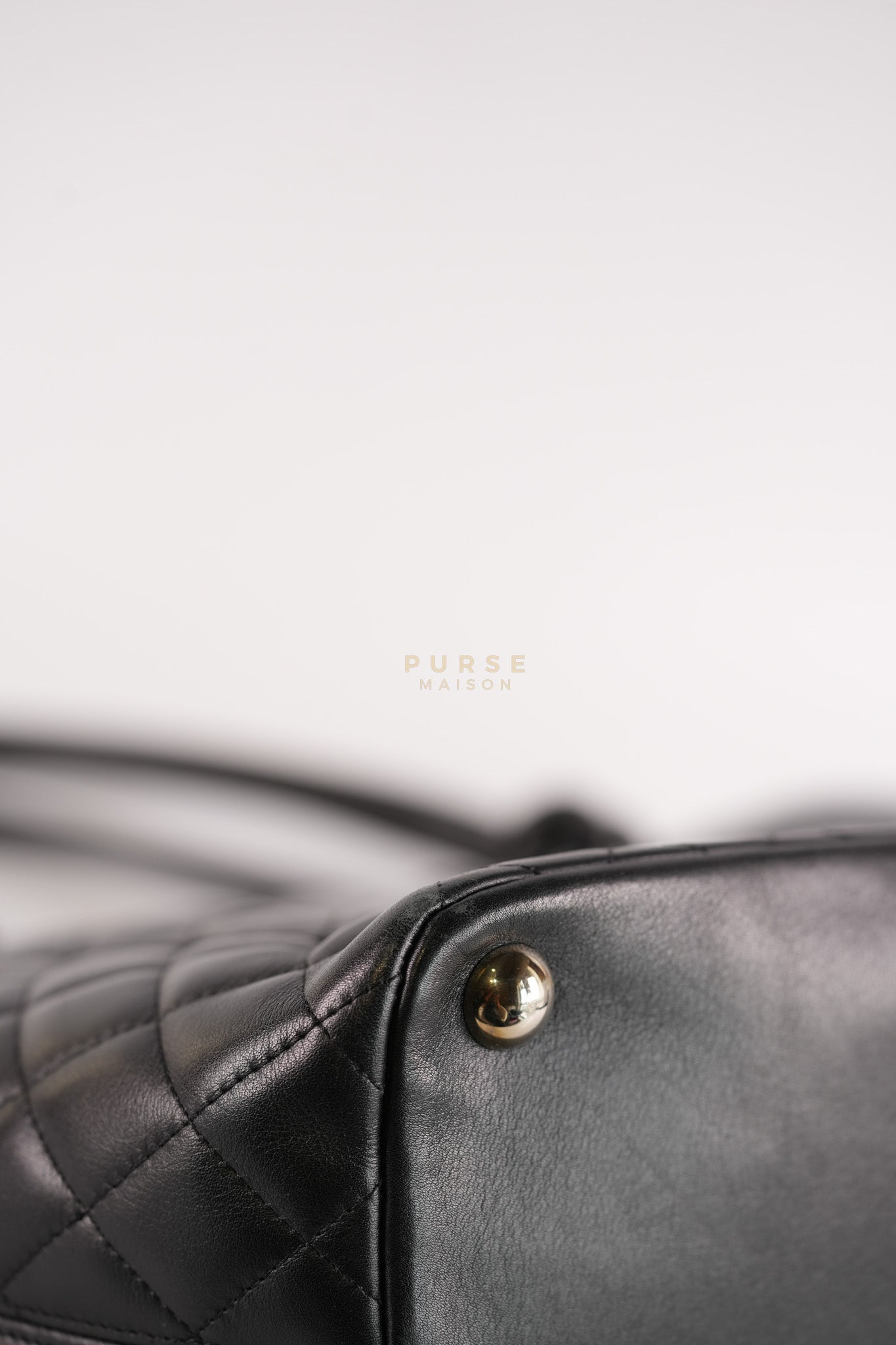 Cambon Medium in Black Lambskin Leather and Silver Hardware Series 12 | Purse Maison Luxury Bags Shop