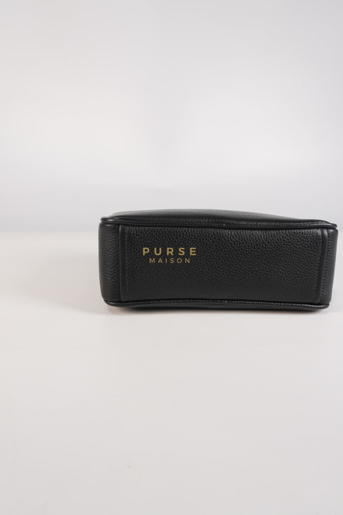 Camera Bag in Black Milano Leather & Gold Hardware | Purse Maison Luxury Bags Shop