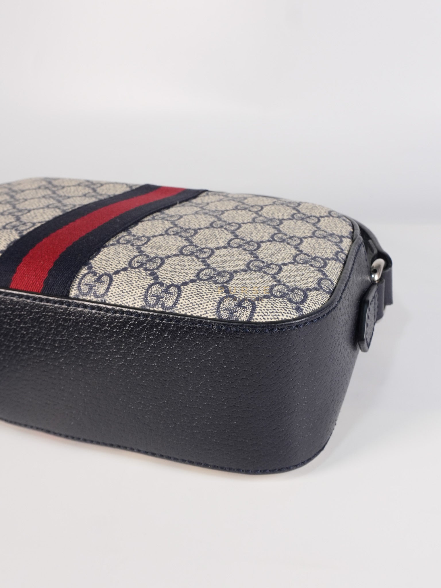 Camera Bag Ophidia Supreme Canvas and Navy Blue Cross Body Bag | Purse Maison Luxury Bags Shop