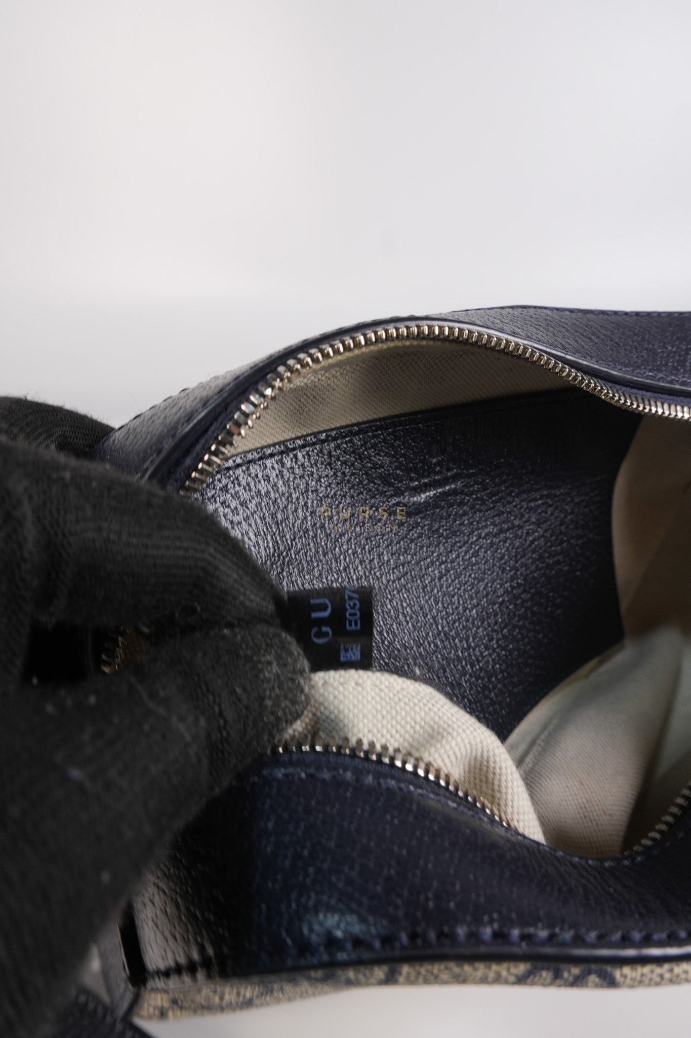 Camera Bag Ophidia Supreme Canvas and Navy Blue Cross Body Bag | Purse Maison Luxury Bags Shop