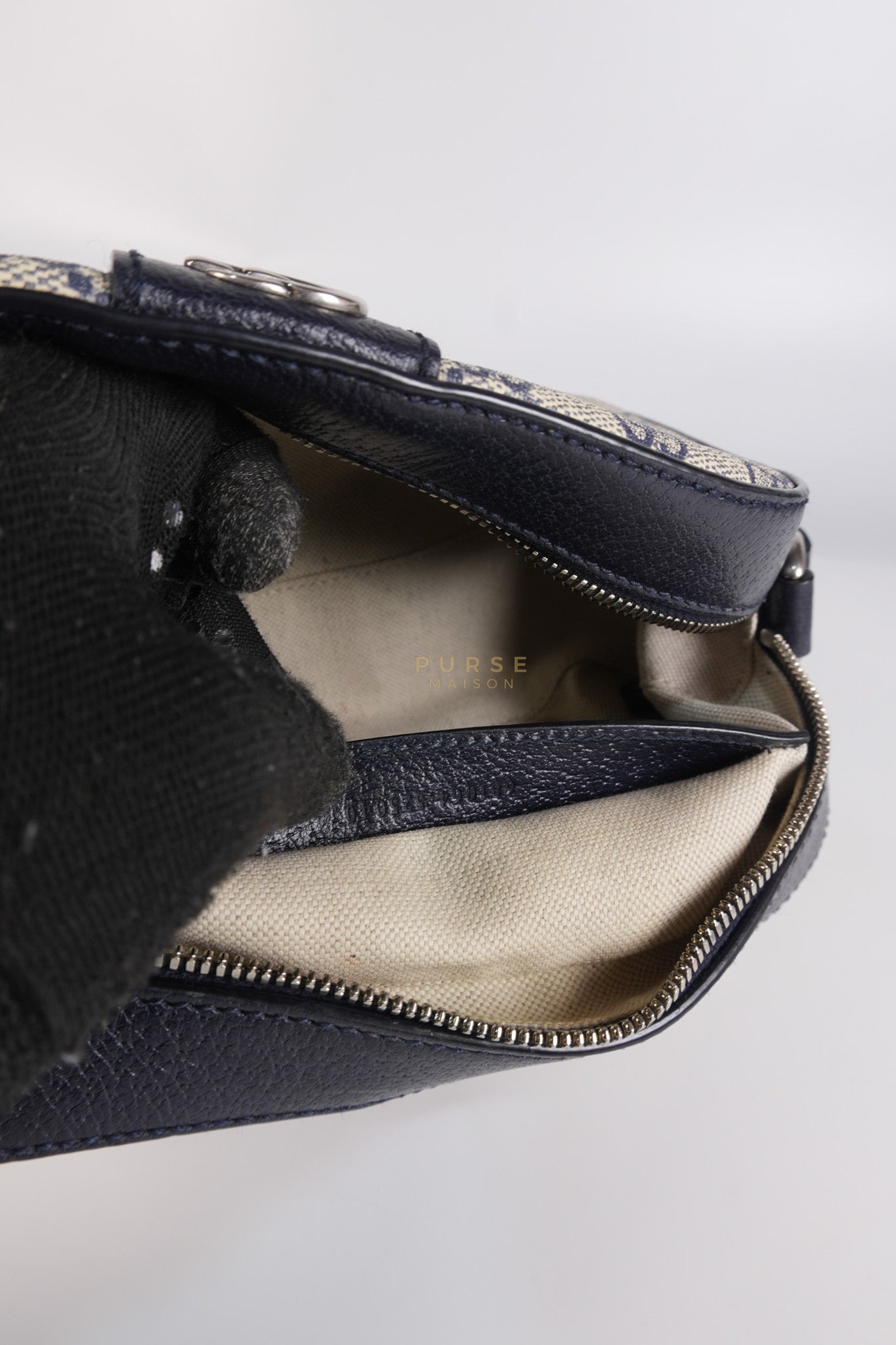 Camera Bag Ophidia Supreme Canvas and Navy Blue Cross Body Bag | Purse Maison Luxury Bags Shop
