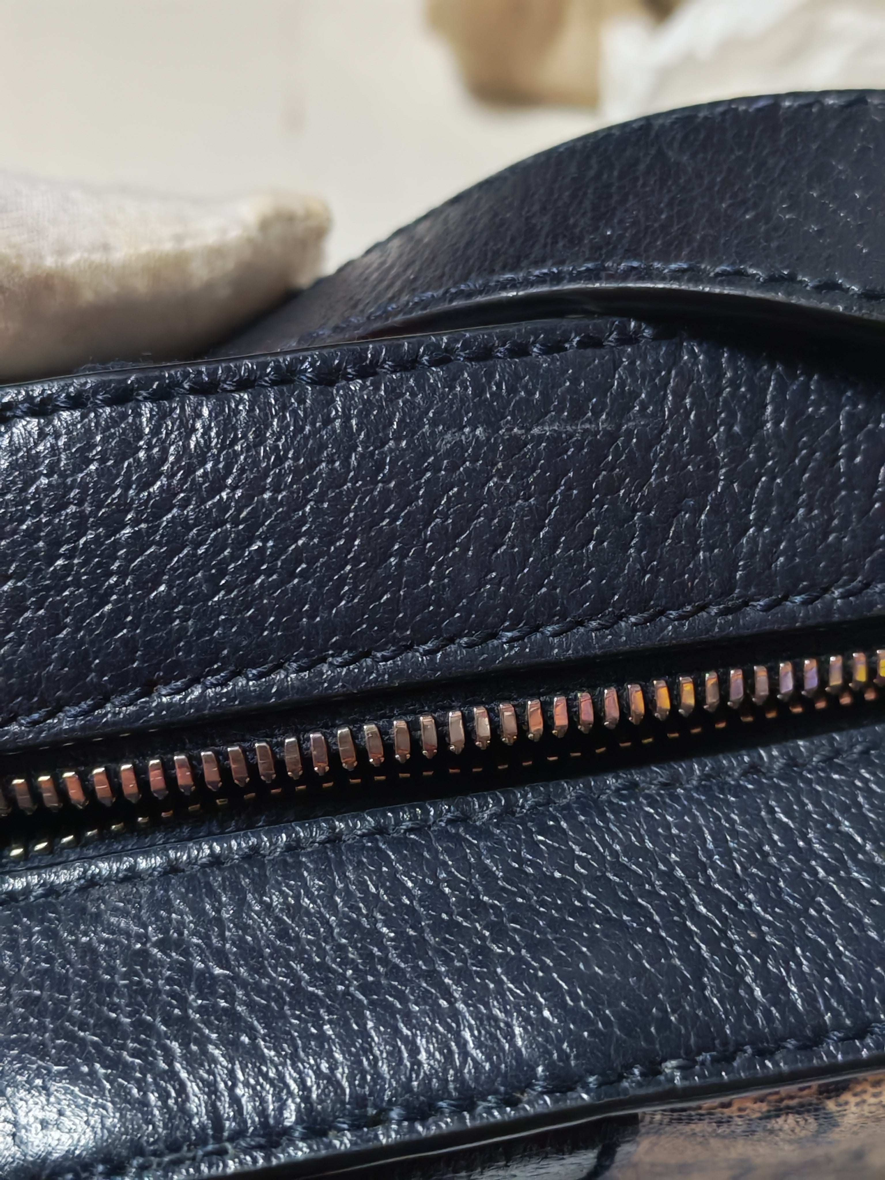 Camera Bag Ophidia Supreme Canvas and Navy Blue Cross Body Bag | Purse Maison Luxury Bags Shop