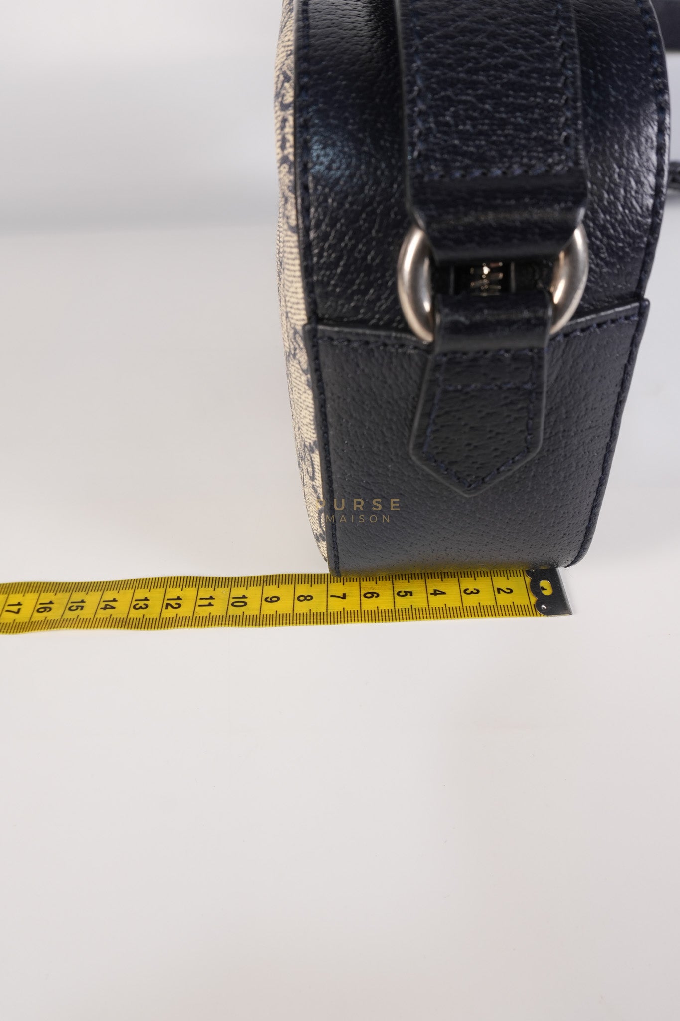Camera Bag Ophidia Supreme Canvas and Navy Blue Cross Body Bag | Purse Maison Luxury Bags Shop