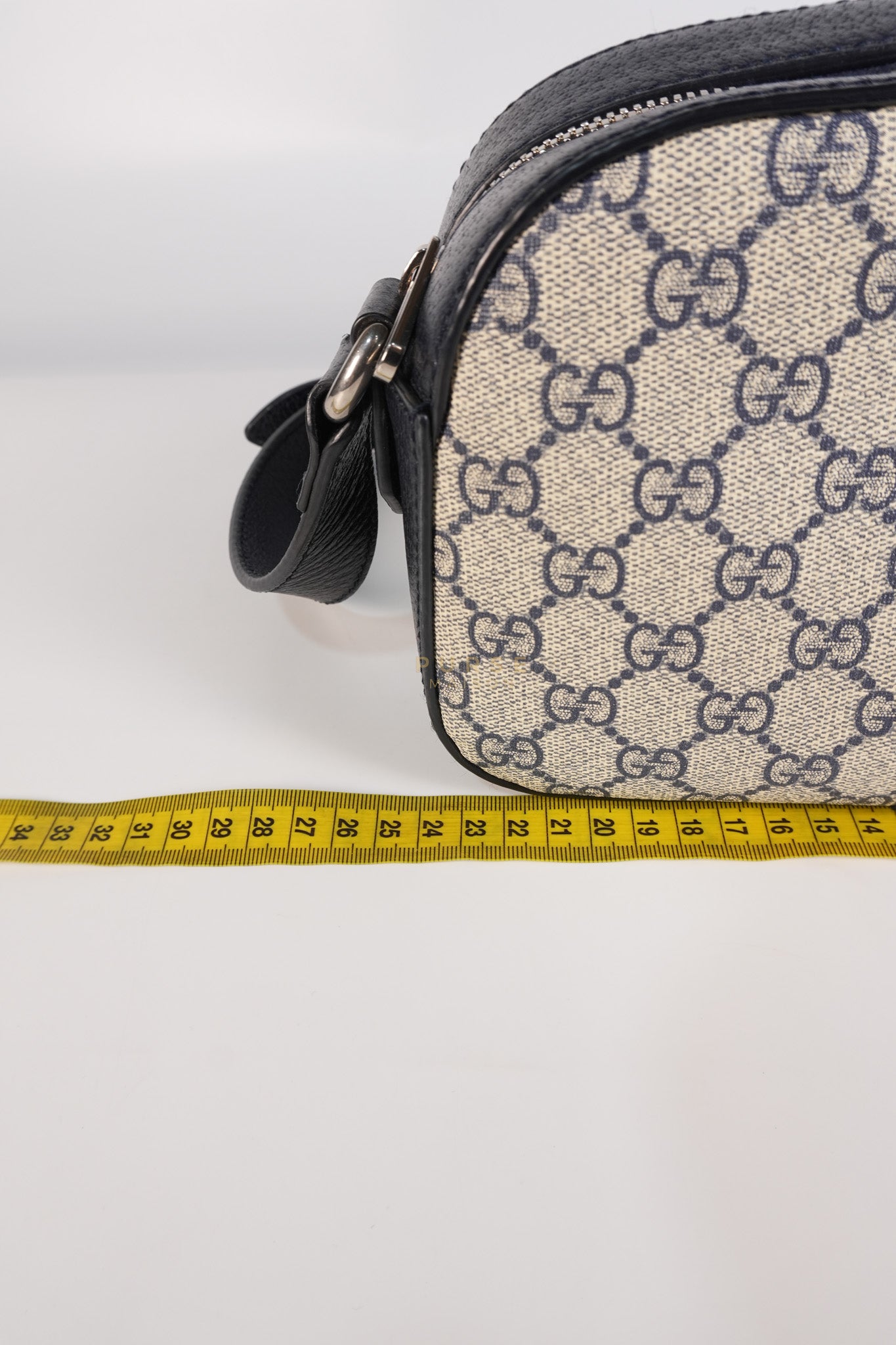 Camera Bag Ophidia Supreme Canvas and Navy Blue Cross Body Bag | Purse Maison Luxury Bags Shop