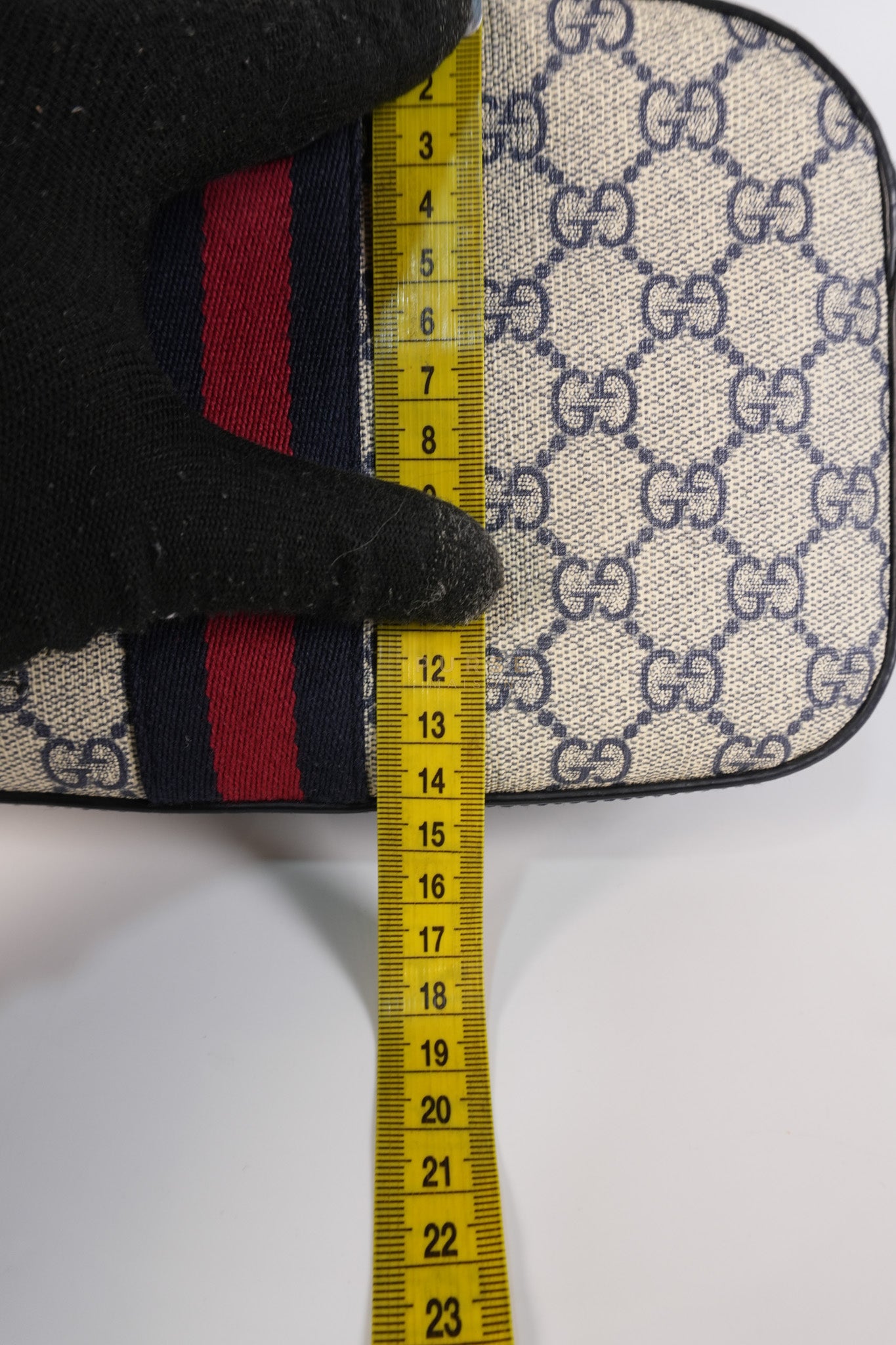 Camera Bag Ophidia Supreme Canvas and Navy Blue Cross Body Bag | Purse Maison Luxury Bags Shop
