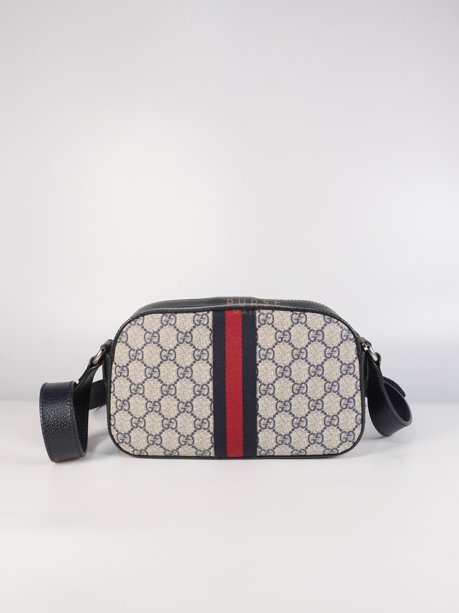 Camera Bag Ophidia Supreme Canvas and Navy Blue Cross Body Bag | Purse Maison Luxury Bags Shop