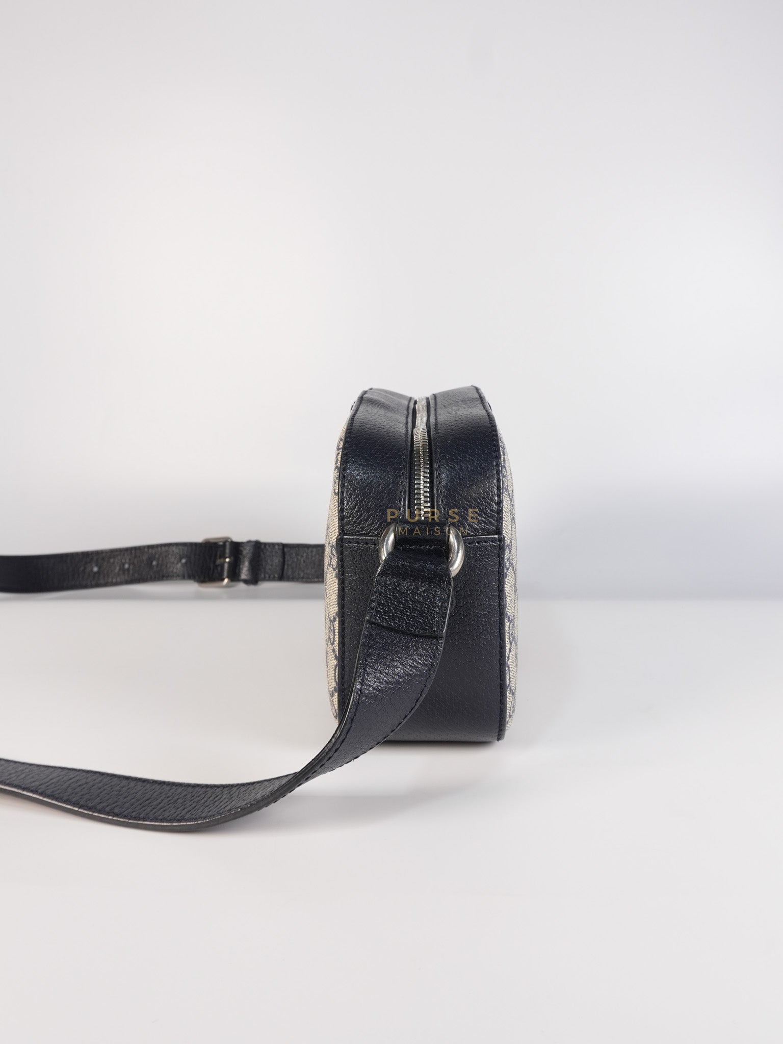 Camera Bag Ophidia Supreme Canvas and Navy Blue Cross Body Bag | Purse Maison Luxury Bags Shop