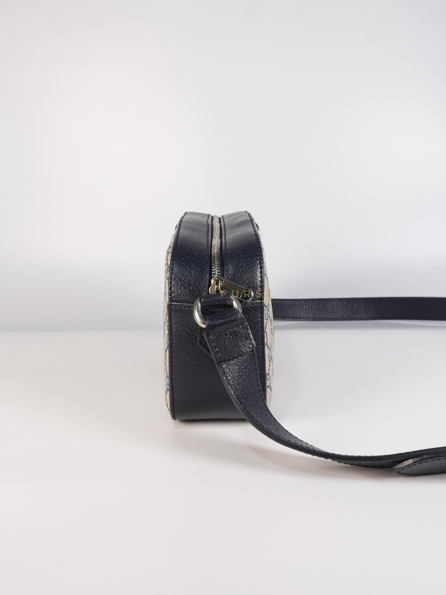 Camera Bag Ophidia Supreme Canvas and Navy Blue Cross Body Bag | Purse Maison Luxury Bags Shop