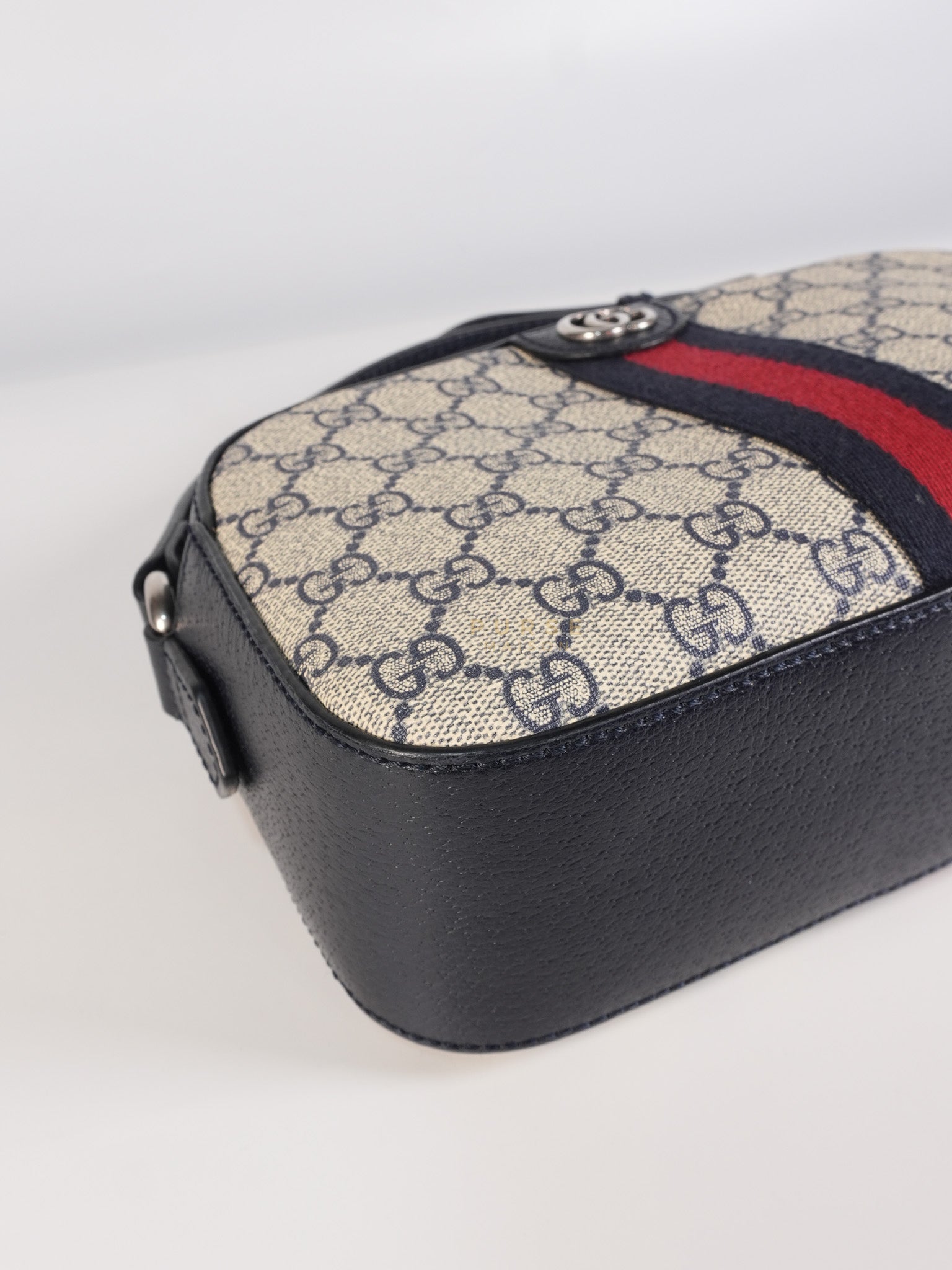Camera Bag Ophidia Supreme Canvas and Navy Blue Cross Body Bag | Purse Maison Luxury Bags Shop