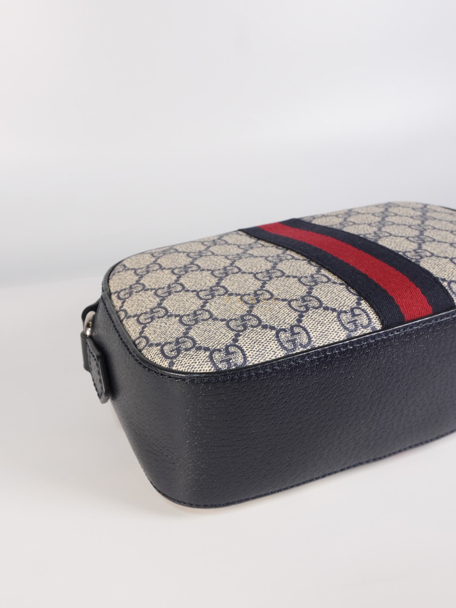 Camera Bag Ophidia Supreme Canvas and Navy Blue Cross Body Bag | Purse Maison Luxury Bags Shop