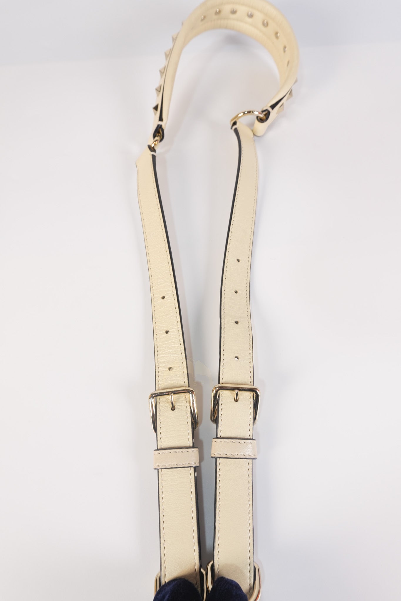 Candystud Nappa Top Handle in Light Beige Smooth Calfskin Leather | Purse Maison Luxury Bags Shop