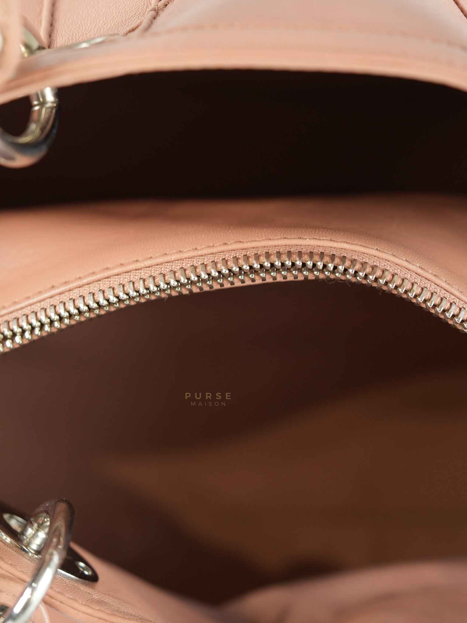 Cannage Vintage Large Baby Pink Crossbody Boston Bag | Purse Maison Luxury Bags Shop