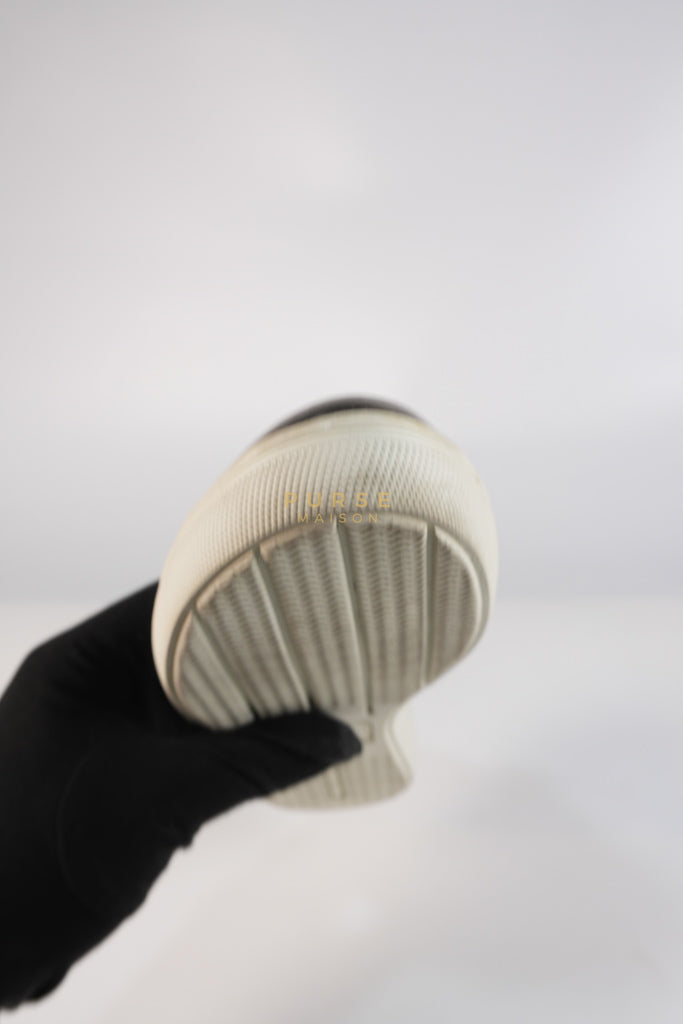 Cap Toe Silver & White Slip on Shoes Size 37.5 EU (25cm) | Purse Maison Luxury Bags Shop