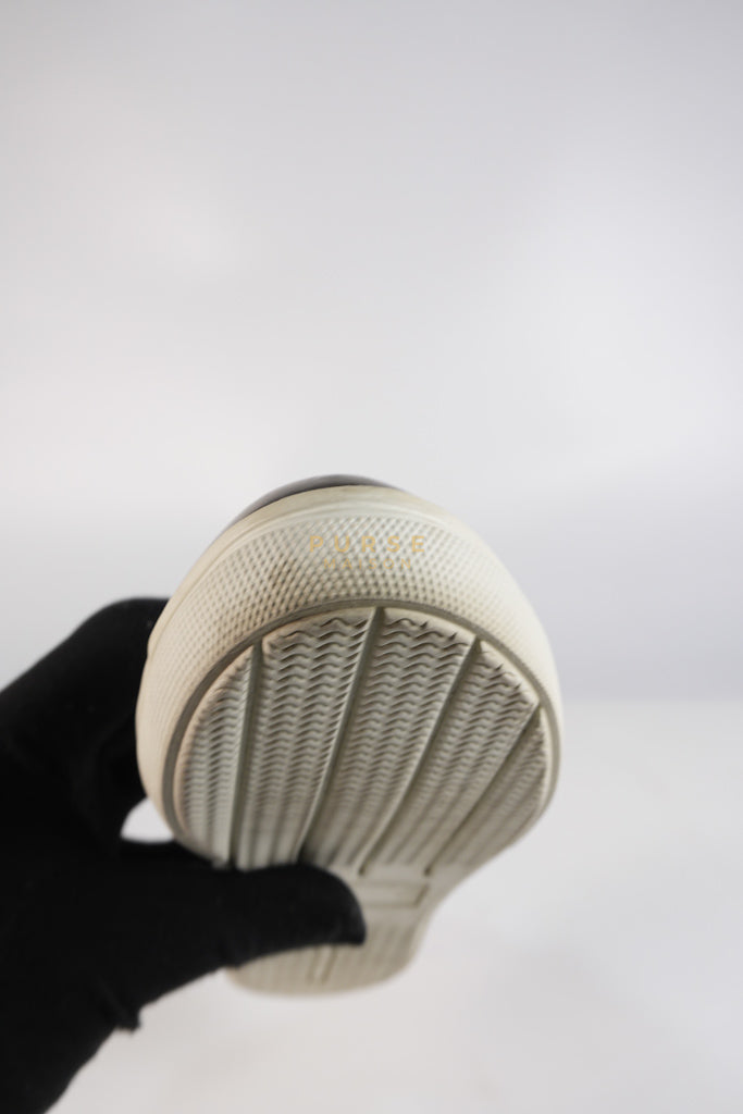 Cap Toe Silver & White Slip on Shoes Size 37.5 EU (25cm) | Purse Maison Luxury Bags Shop