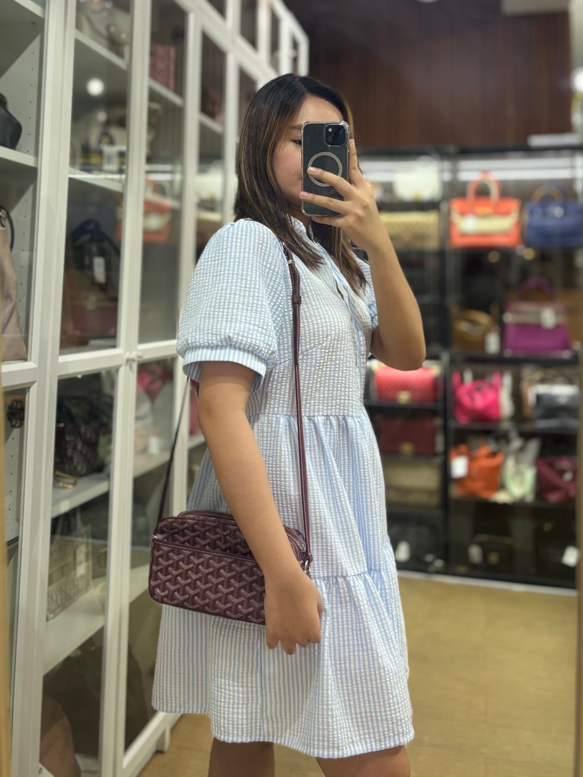 Cap Vert Bordeaux Goyardine Canvas Crossbody Bag | Purse Maison Luxury Bags Shop