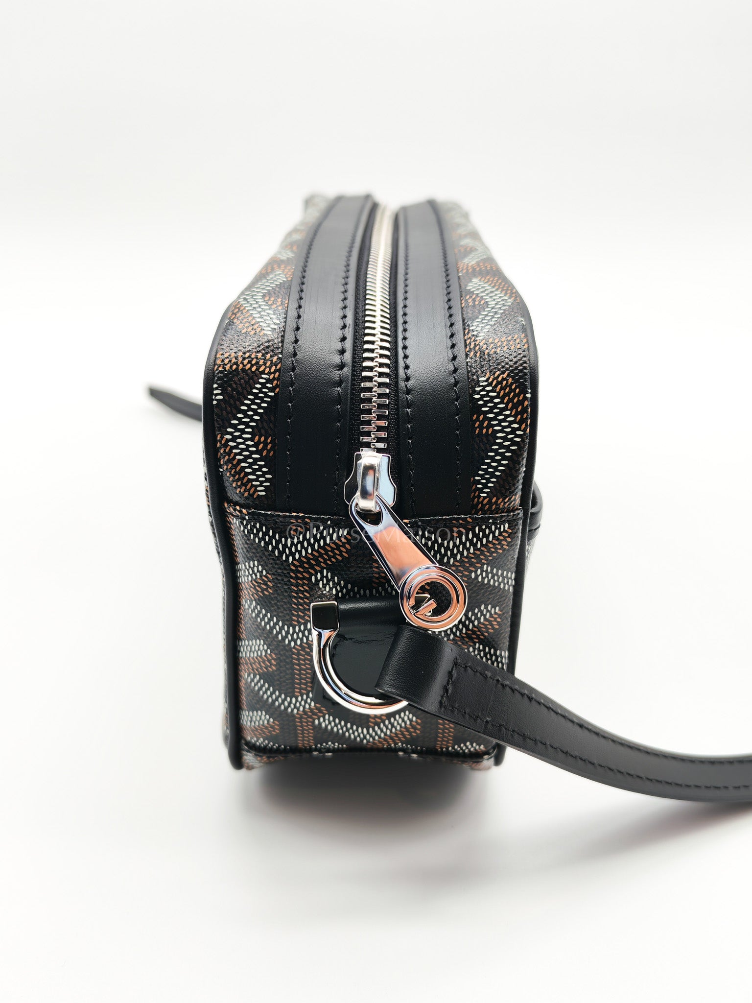 Cap Vert in Black Goyardine Canvas Crossbody Bag | Purse Maison Luxury Bags Shop