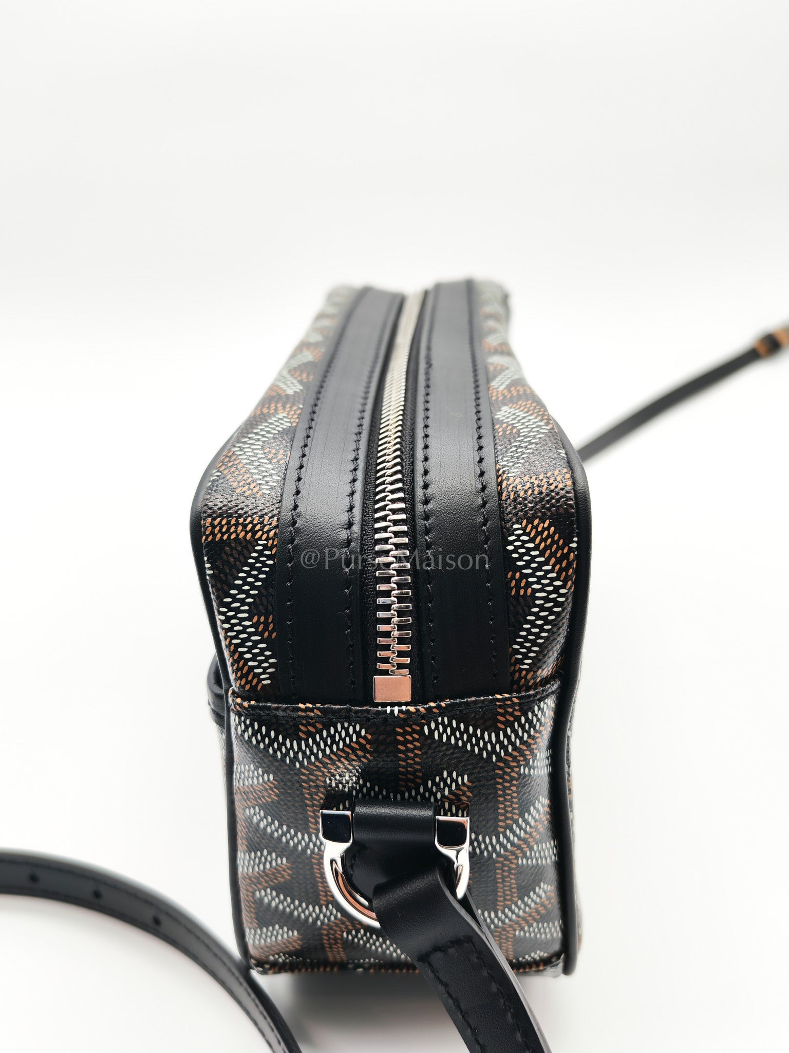 Cap Vert in Black Goyardine Canvas Crossbody Bag | Purse Maison Luxury Bags Shop