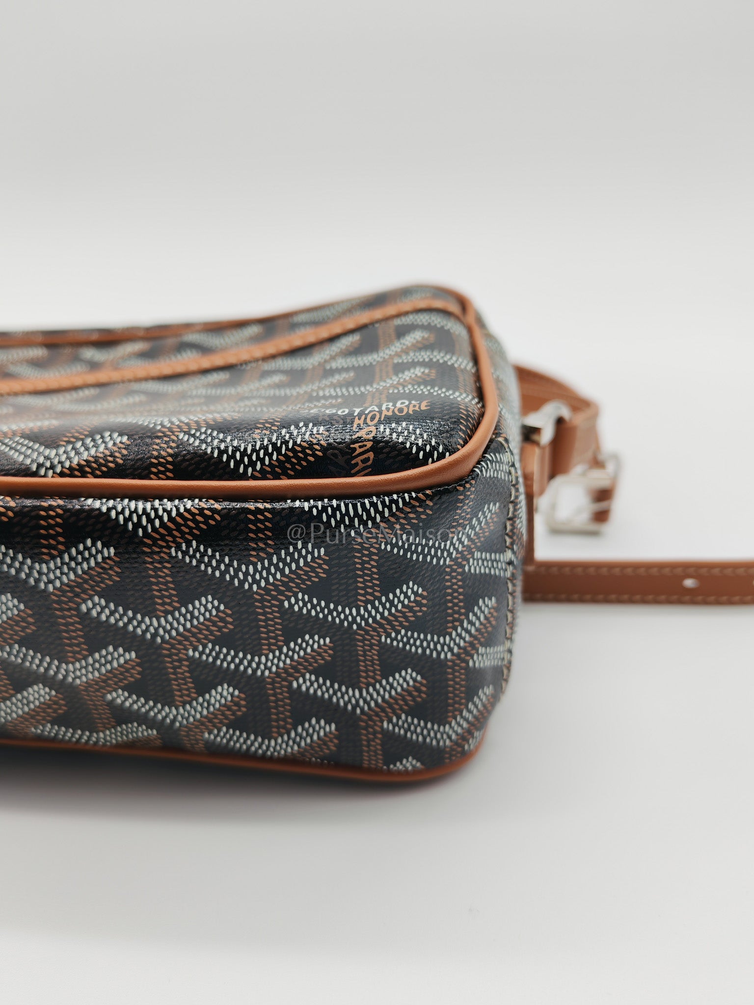 Cap Vert in Tan Goyardine Canvas Crossbody Bag | Purse Maison Luxury Bags Shop