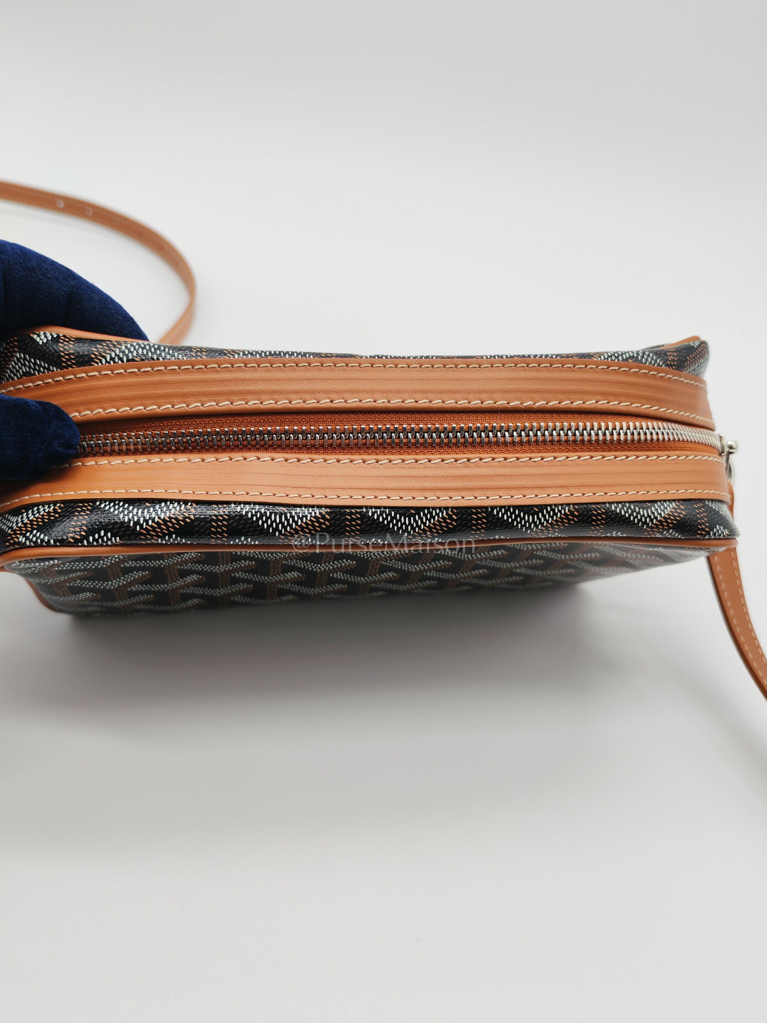 Cap Vert in Tan Goyardine Canvas Crossbody Bag | Purse Maison Luxury Bags Shop