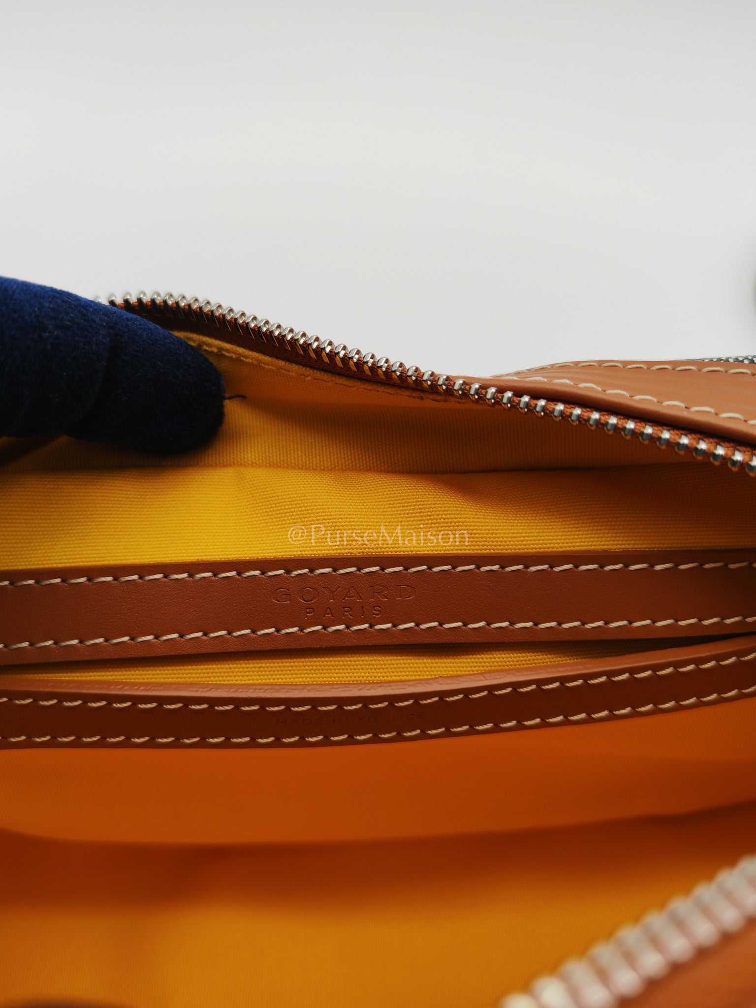 Cap Vert in Tan Goyardine Canvas Crossbody Bag | Purse Maison Luxury Bags Shop