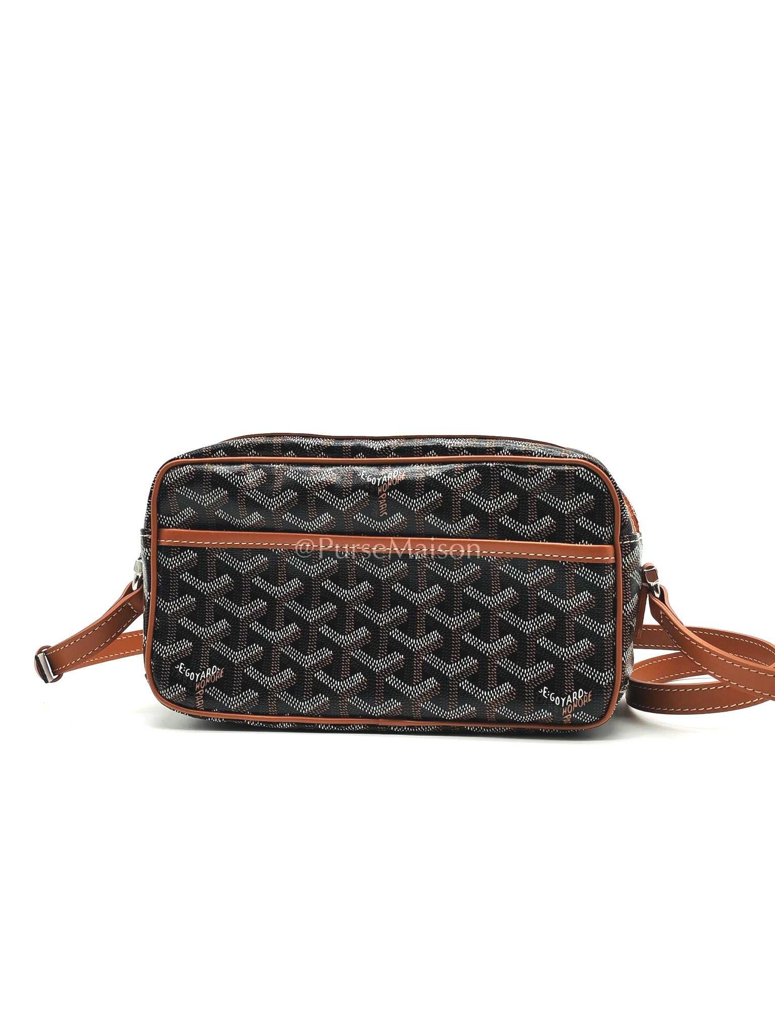 Cap Vert in Tan Goyardine Canvas Crossbody Bag | Purse Maison Luxury Bags Shop