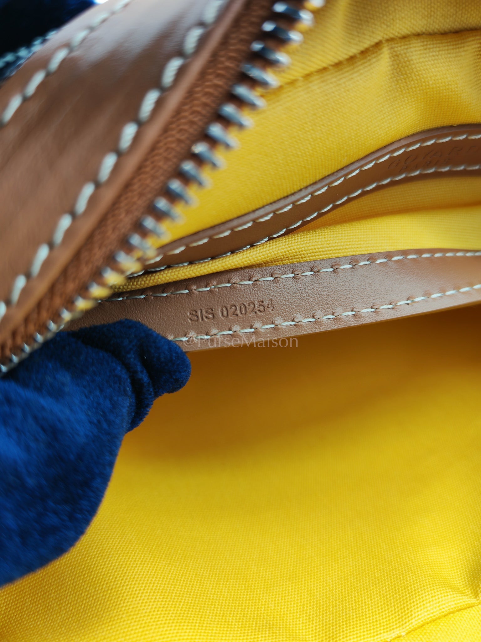 Cap Vert in Tan Goyardine Canvas Crossbody Bag | Purse Maison Luxury Bags Shop