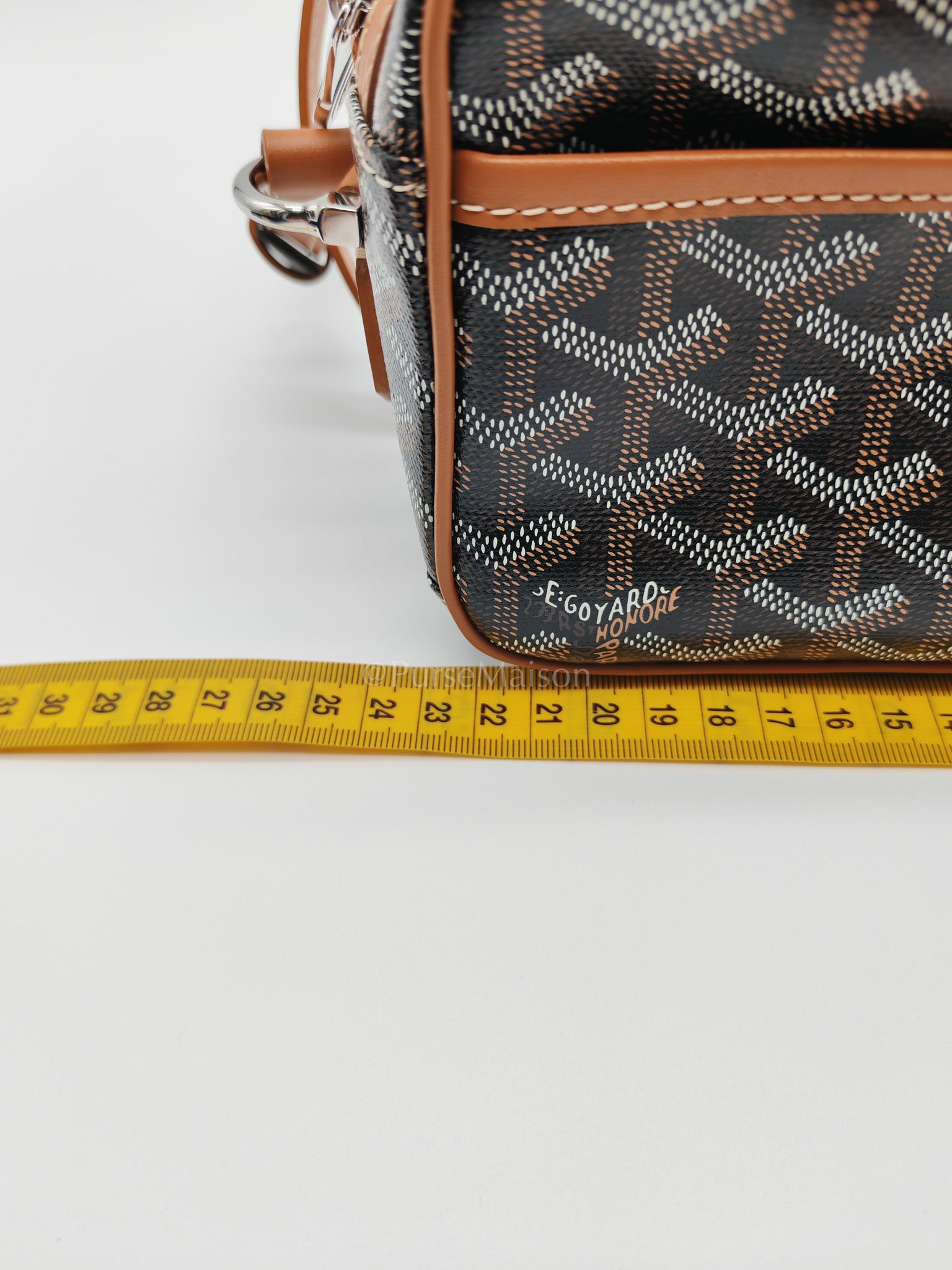 Cap Vert in Tan Goyardine Canvas Crossbody Bag | Purse Maison Luxury Bags Shop