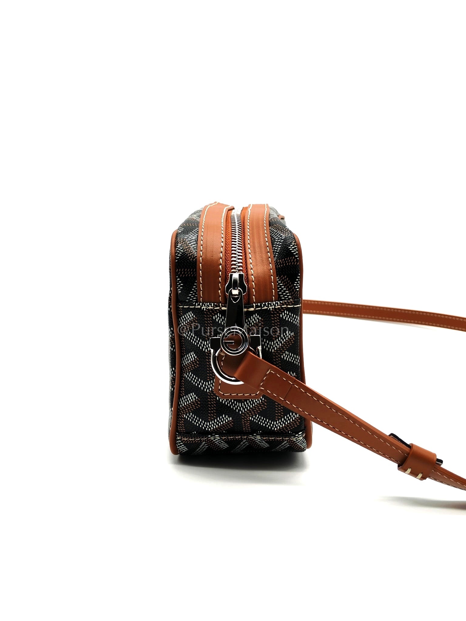 Cap Vert in Tan Goyardine Canvas Crossbody Bag | Purse Maison Luxury Bags Shop